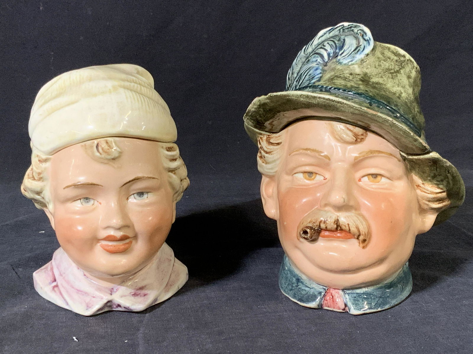 2 Vintage Porcelain Face Vessels (1 of 14)