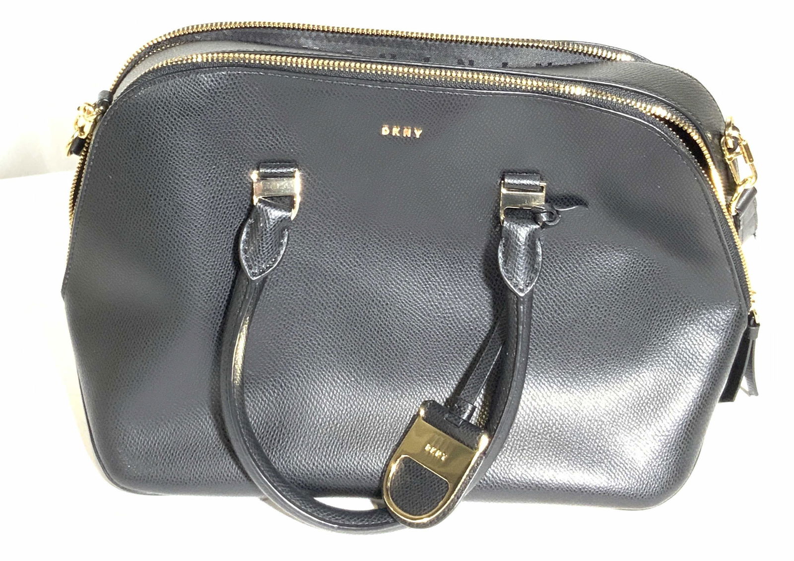 DKNY Peddled Black Leather Style Ladies Purse (1 of 16)