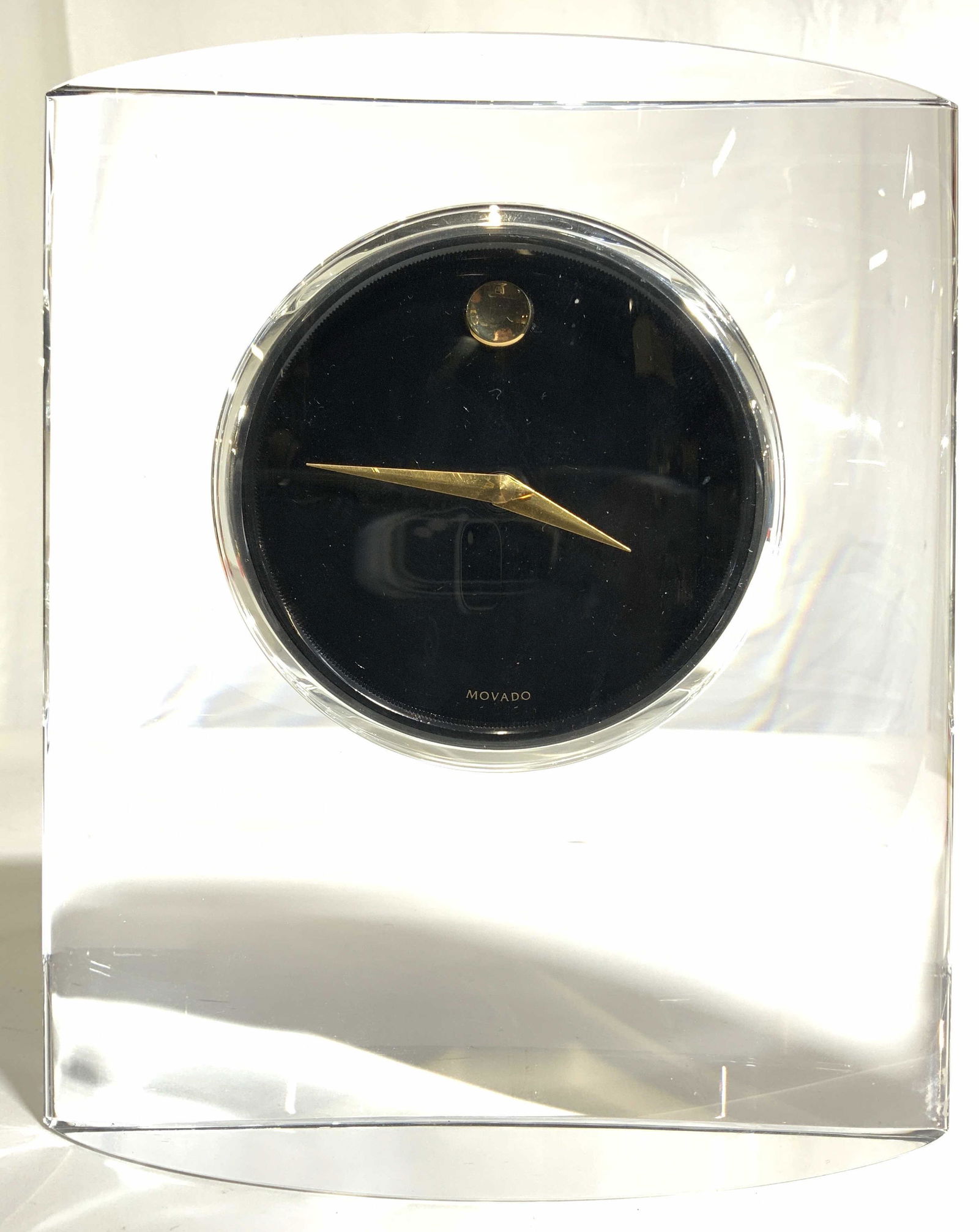 MOVADO Crystal Mantel Clock Barnebys