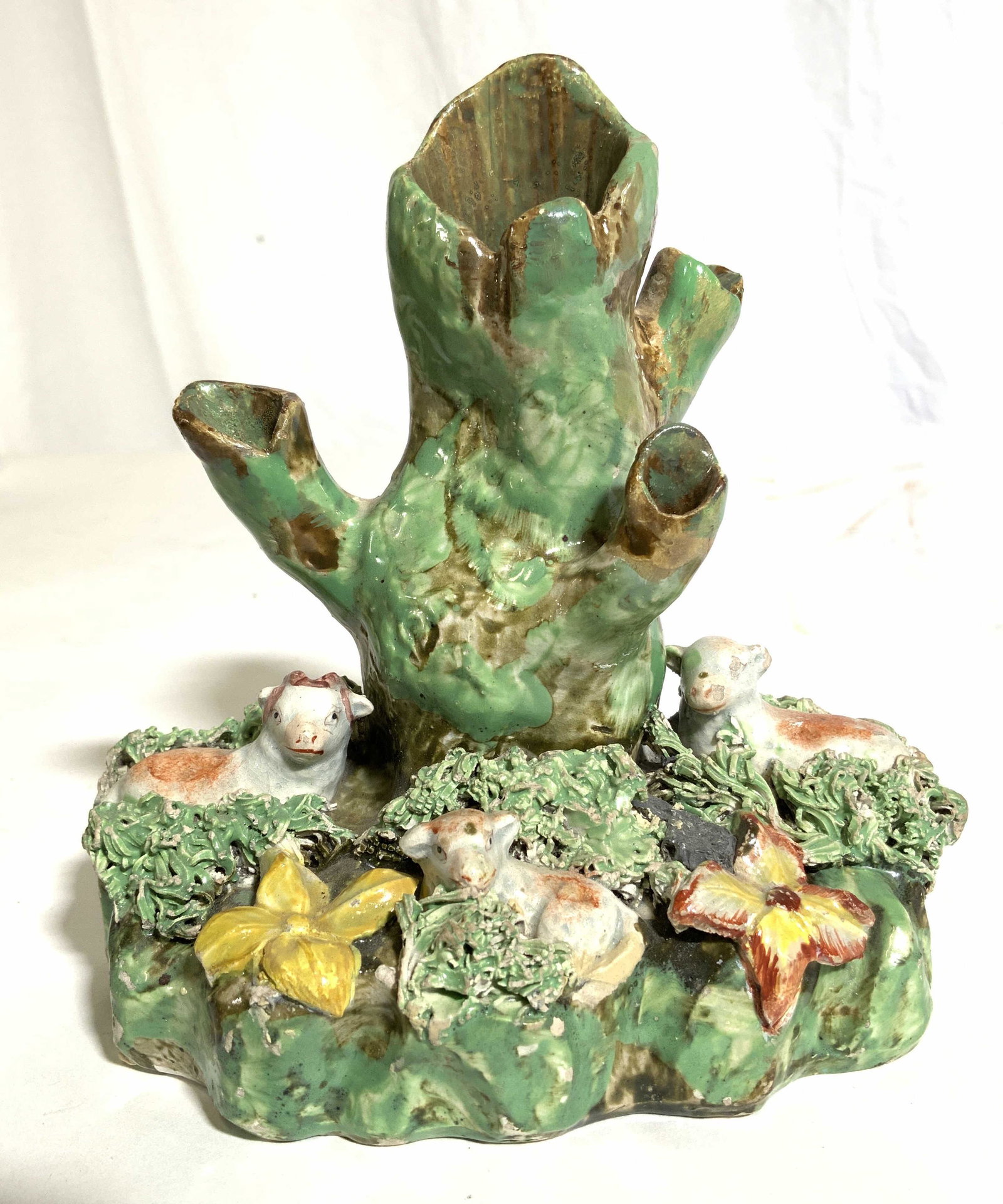 Early STAFFORDSHIRE Porcelain Bud Vase (1 of 10)