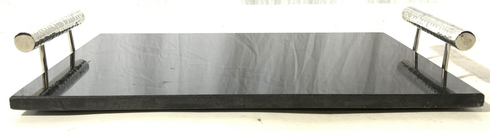 Marble Tray Cheeseboard W Metal Handles (1 of 8)