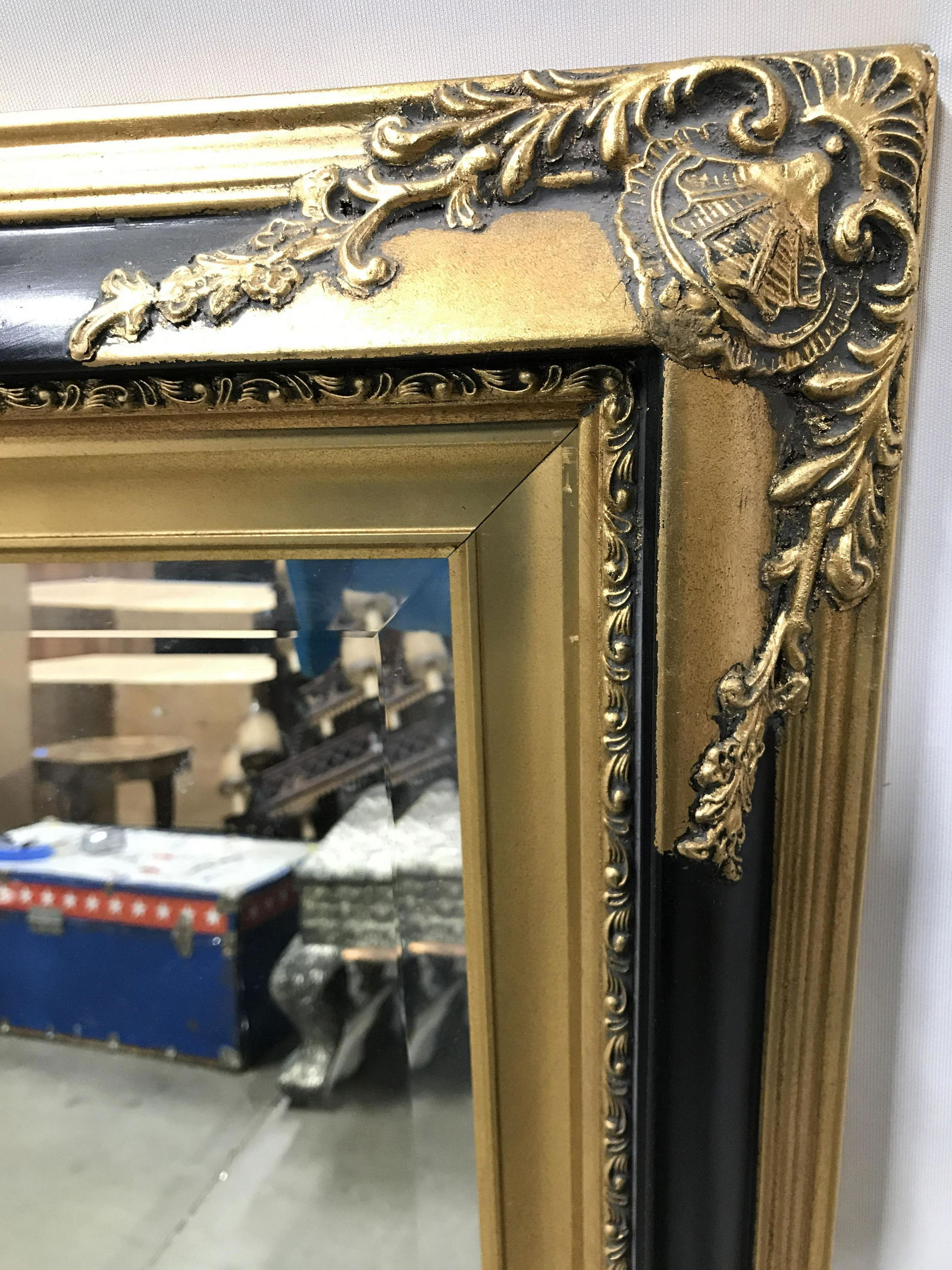 Vintage Ornately Framed Beveled Mirror (1 of 7)