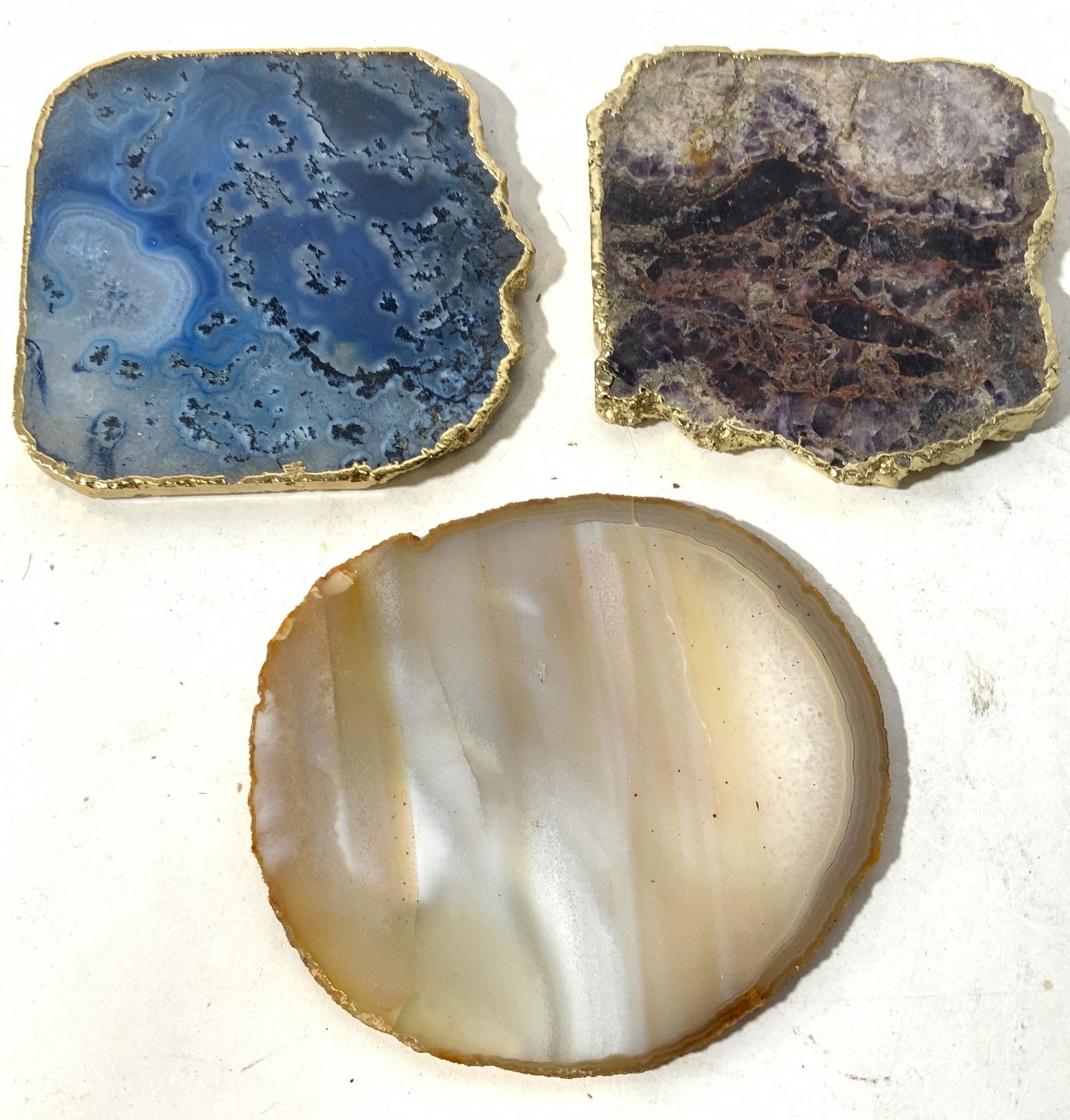 Lot 3 Agate Slice Coasters (1 of 8)