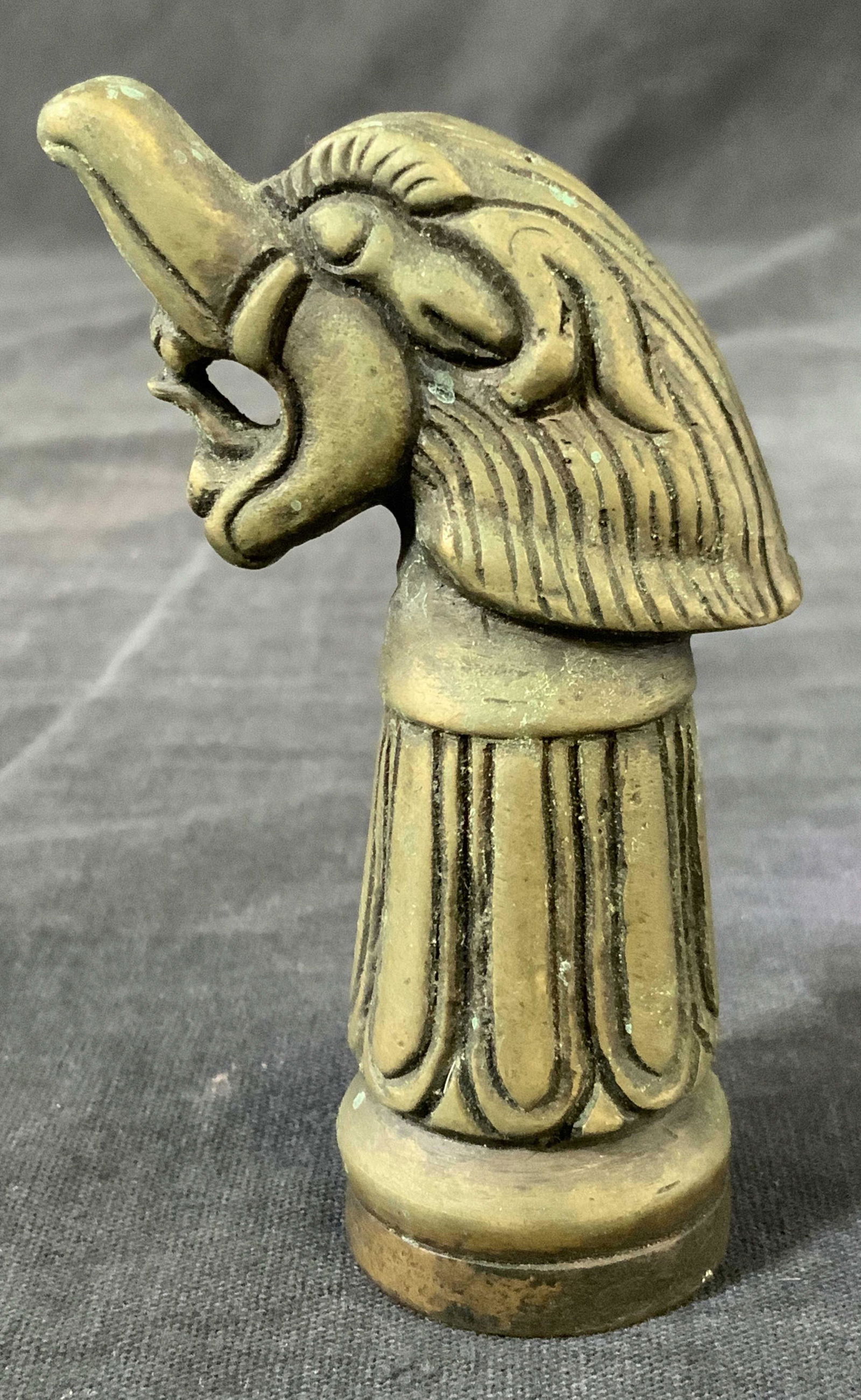 Sold VNTG Brass Eastern Asian Dragon Stamp (1 of 10)