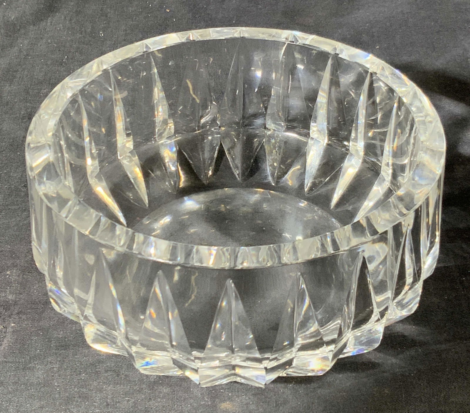 ORREFORS Vintage Thick Cut Crystal Vessel (1 of 6)