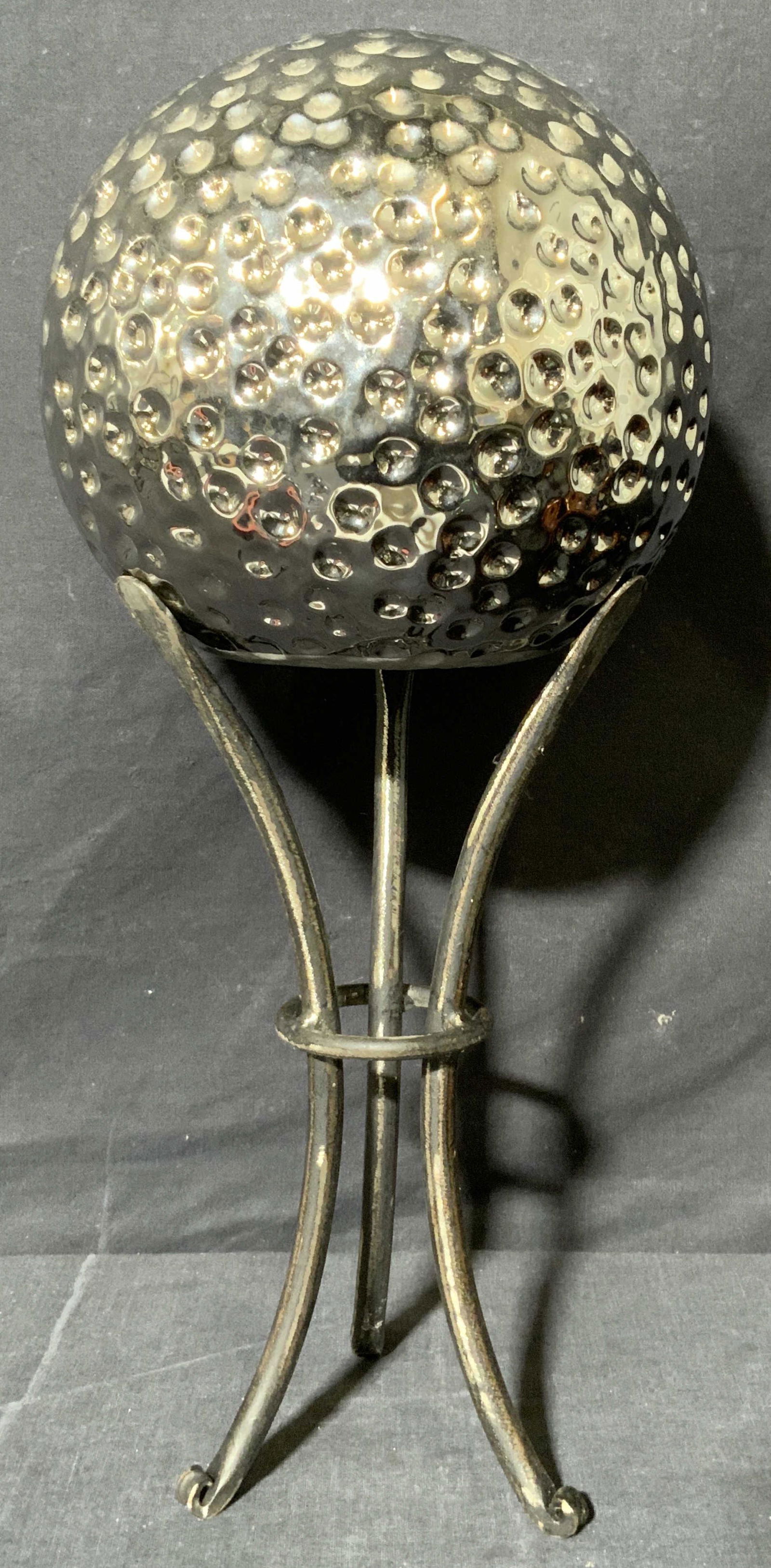 Metallic Ceramic Sphere with Metal Stand (1 of 7)