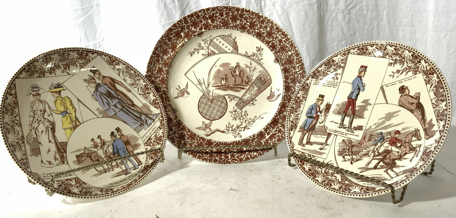 Lot 3 Assorted Porcelain Plates (1 of 8)