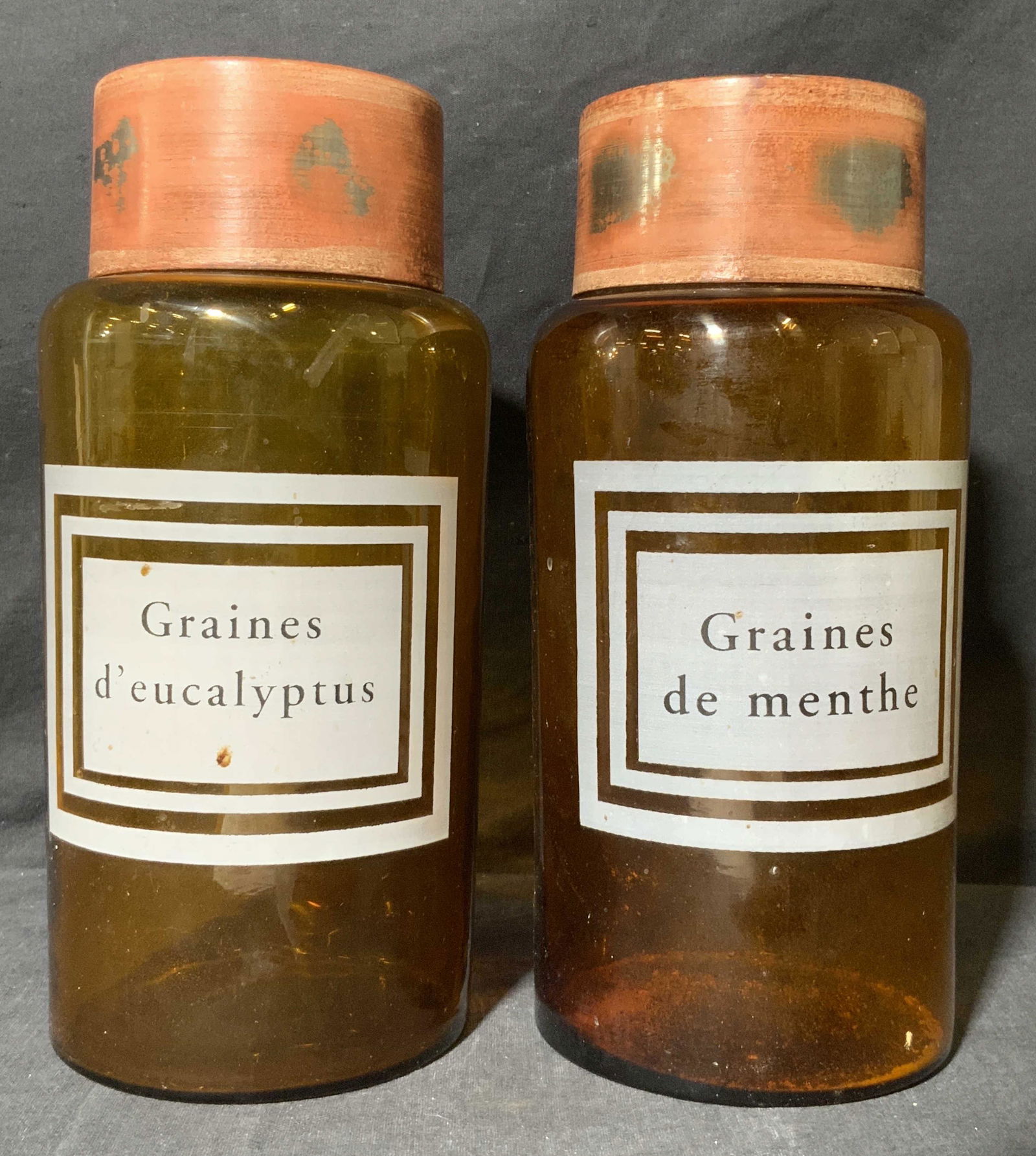 Pair Vintage Glass Storage Jars (1 of 7)