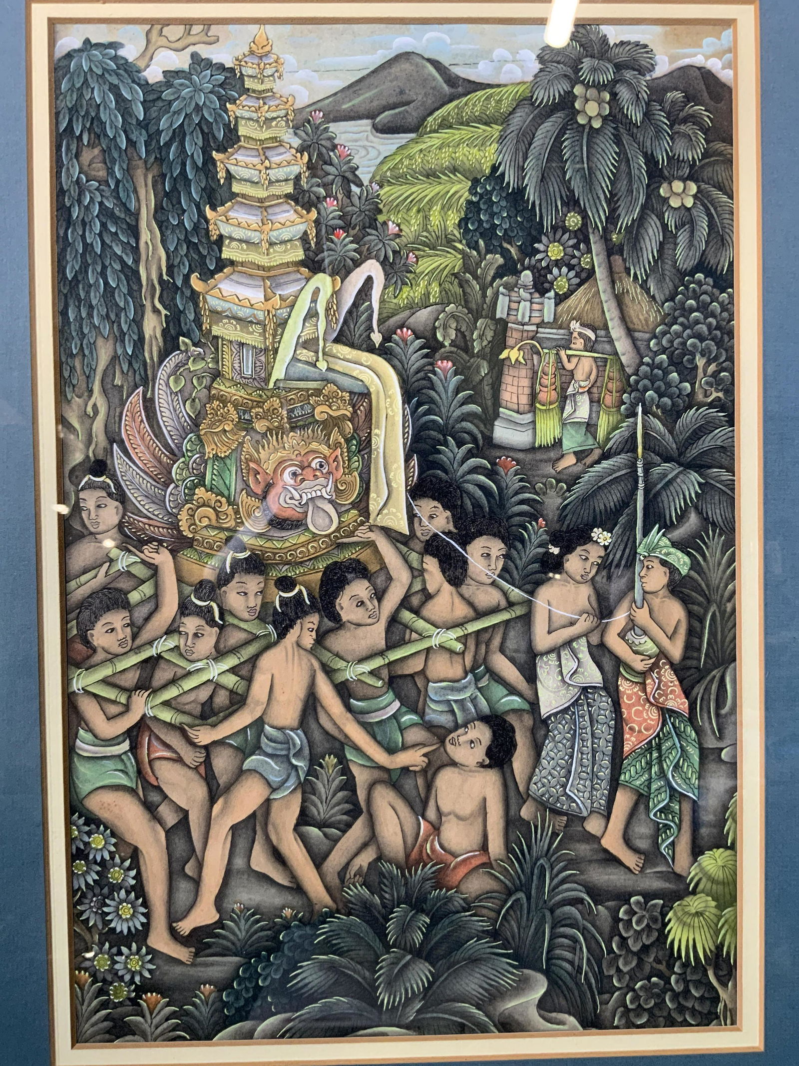 South Asian Shrine Transportation Gouache On Paper (1 of 9)