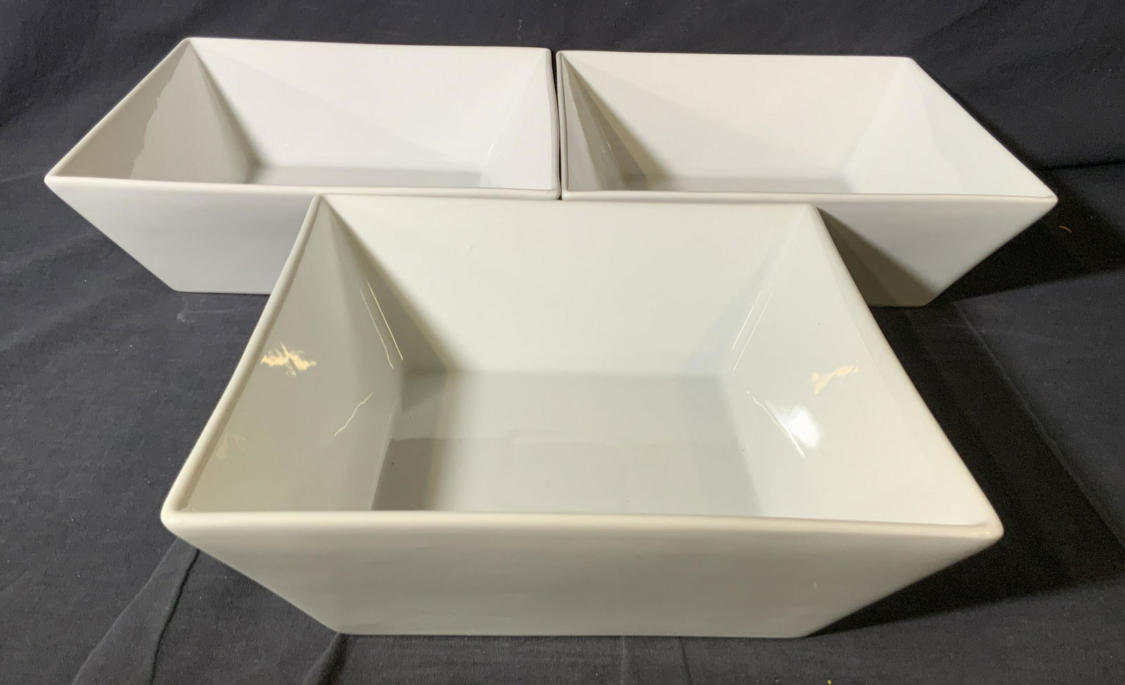 Set 3 CRATE & BARREL Signed Porcelain Serviceware (1 of 8)