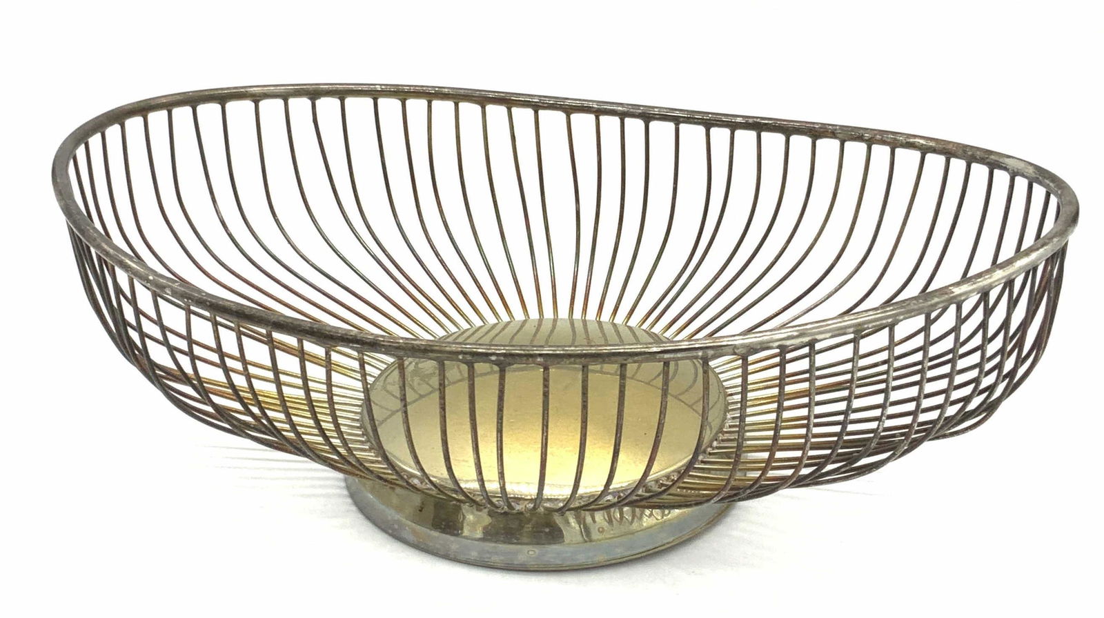 Vintage LEONARD Signed Silver Plated Bread Basket (1 of 9)
