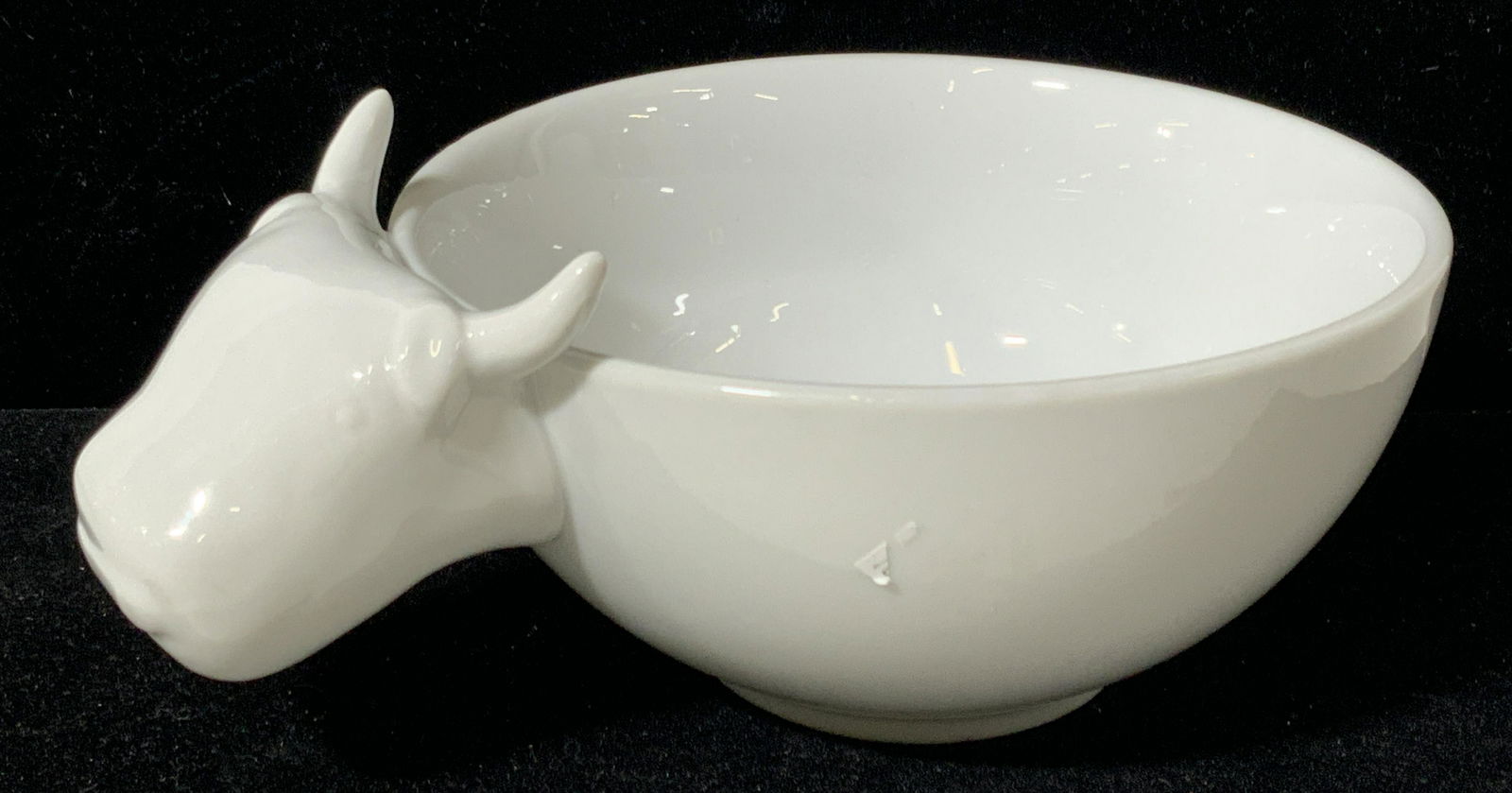 CRATE & BARREL Porcelain Bull Bowl (1 of 7)