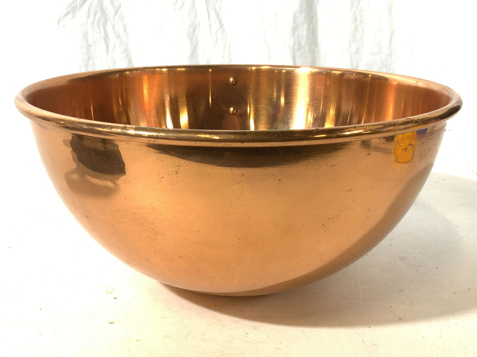 Vintage Copper Toned Round Bottom Bowl (1 of 7)
