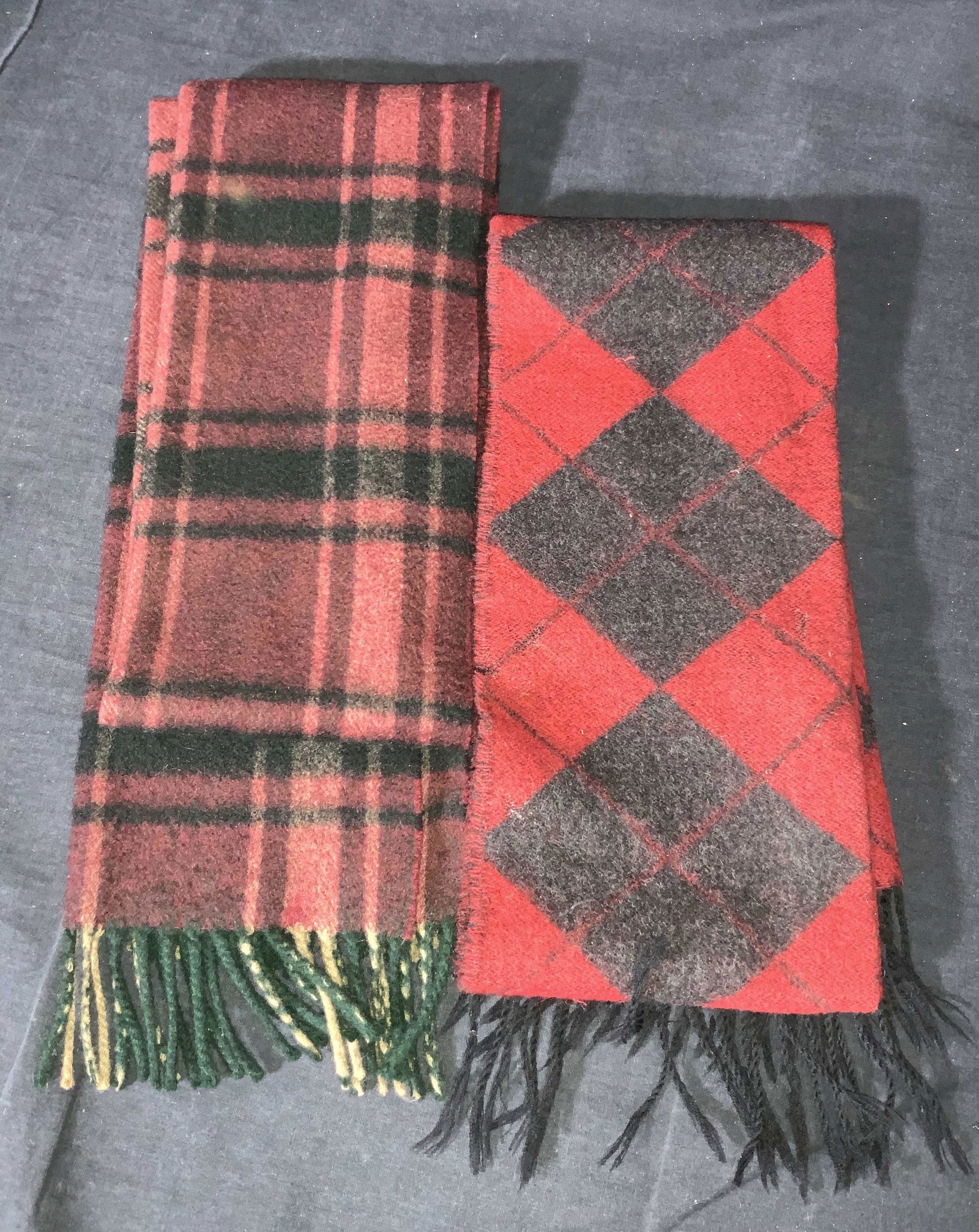 Group Lot 2 Scarves Wool & Cashmere (1 of 9)