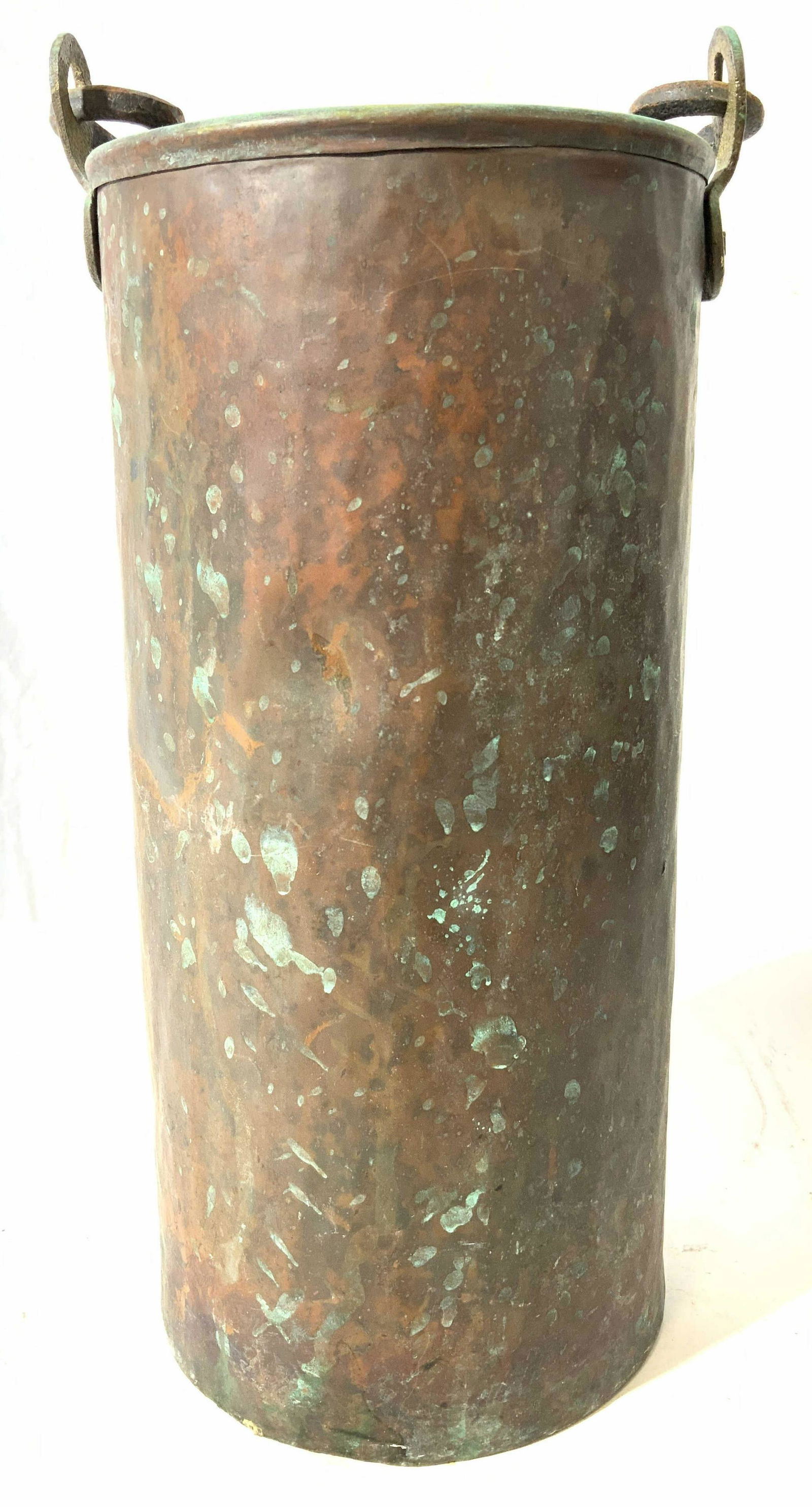 Antique Hammered Copper Vessel W Handle (1 of 8)