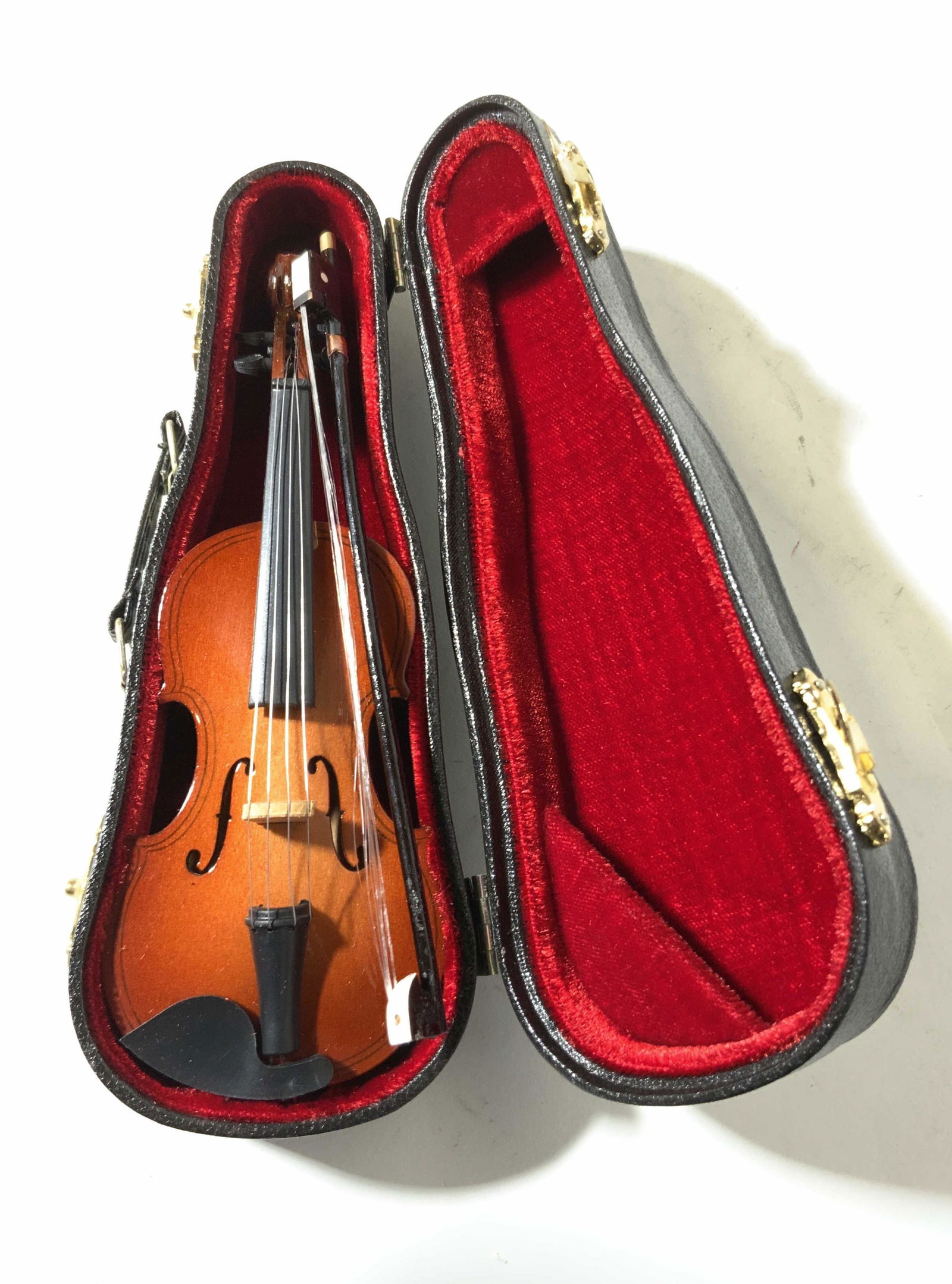 Miniature Violin W Lined Case (1 of 8)