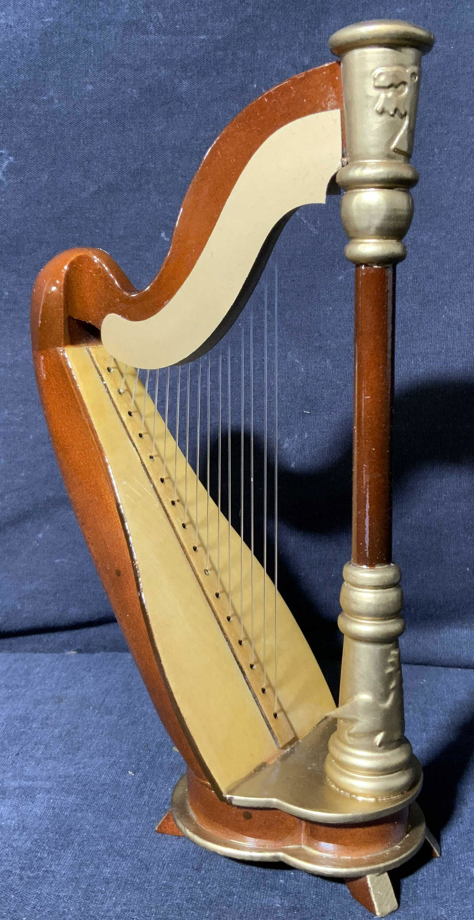 Replica Model Pedal Harp with Case (1 of 8)