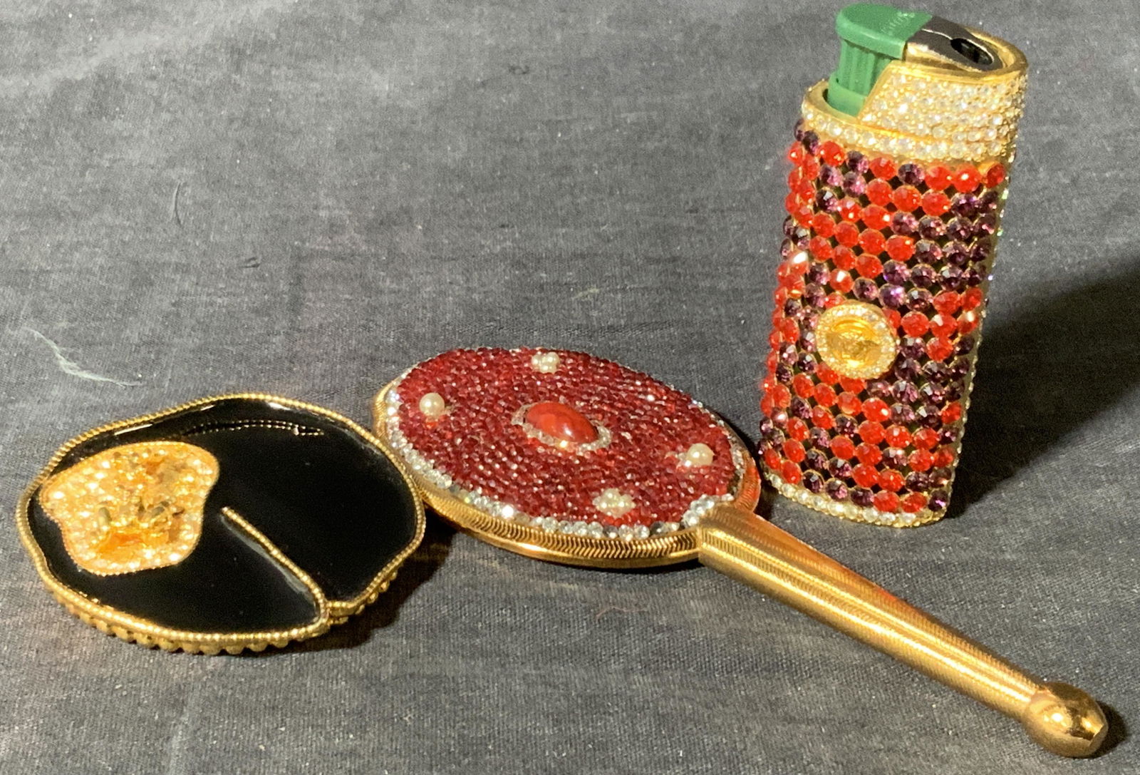 Group Lot 3 Jeweled Vanity Accessories (1 of 10)