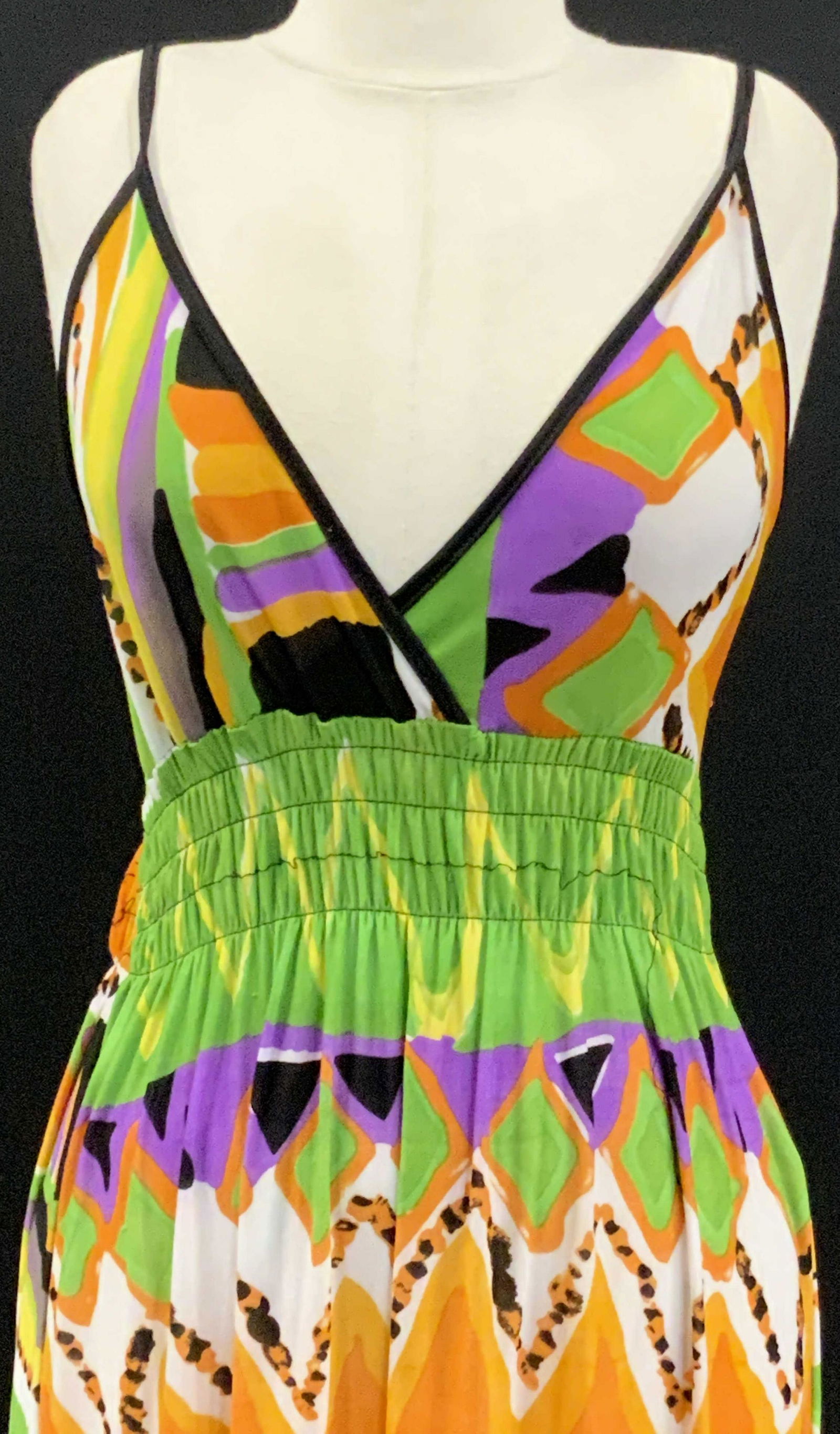 2p V-Neck Patterned Dress & MICHAEL STARS Cardigan (1 of 11)