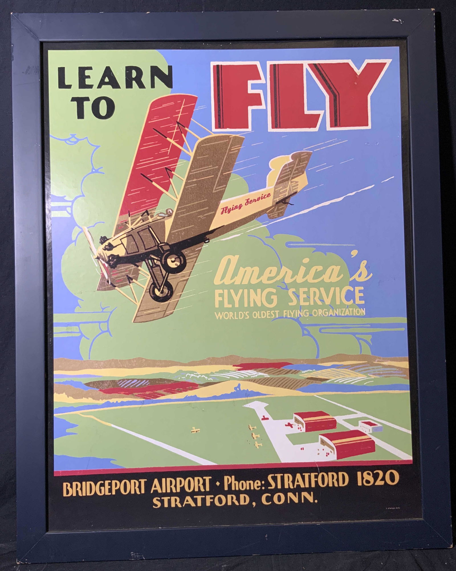 Vintage ‘Learn to Fly’ Promotional Poster (1 of 8)