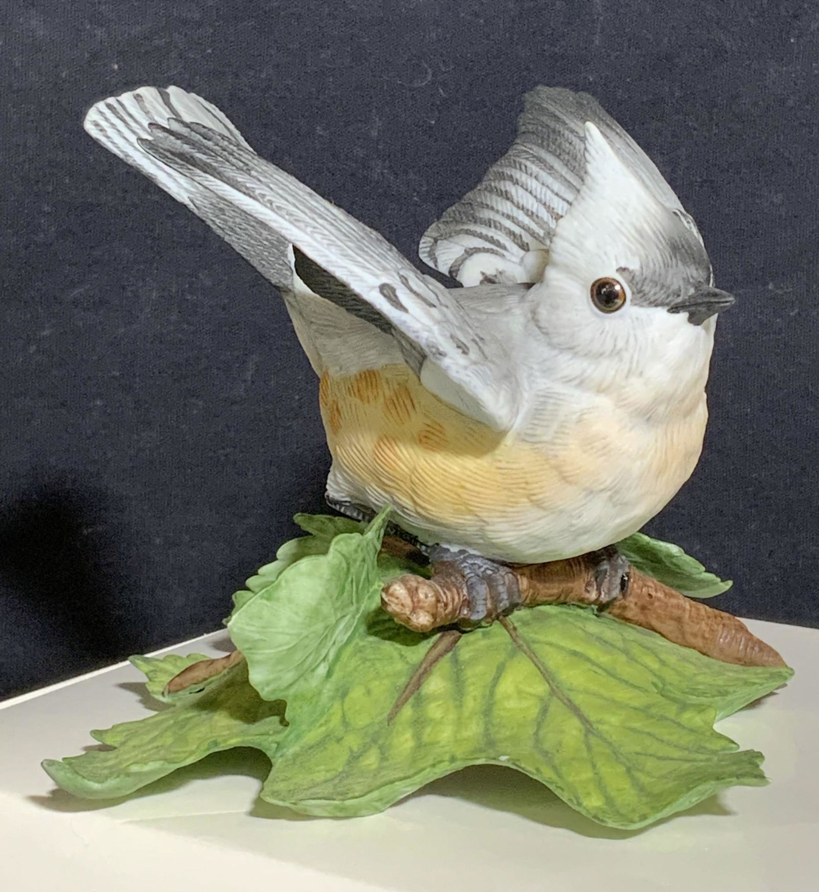 LENOX TUFTED TITMOUSE Porcelain Figure & Box (1 of 4)