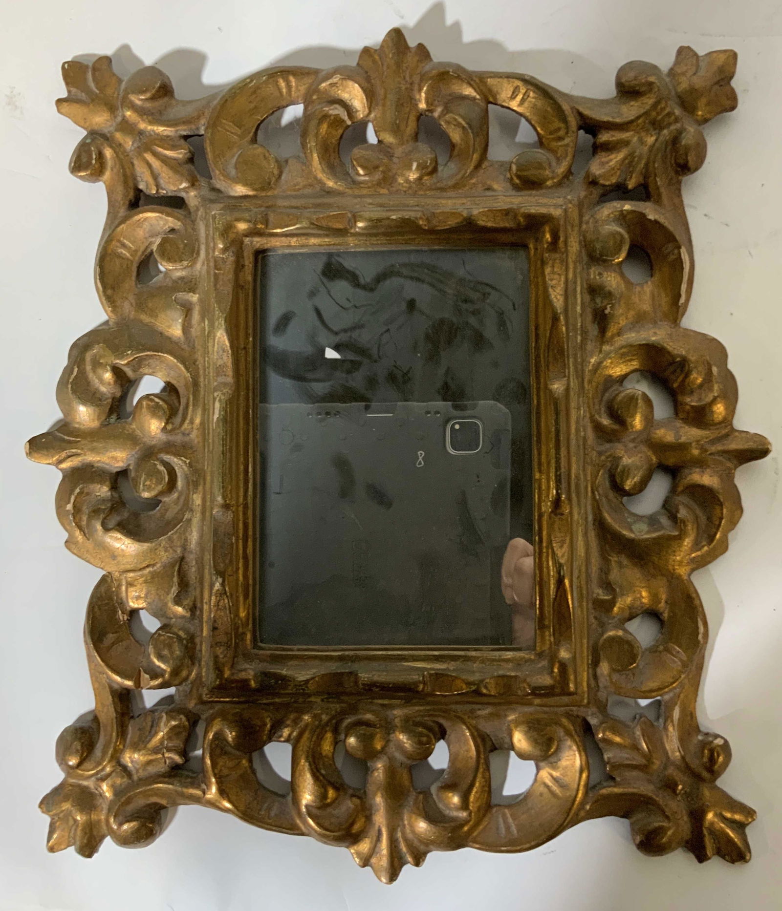 Carved Gilt Wood Framed Mirror (1 of 10)