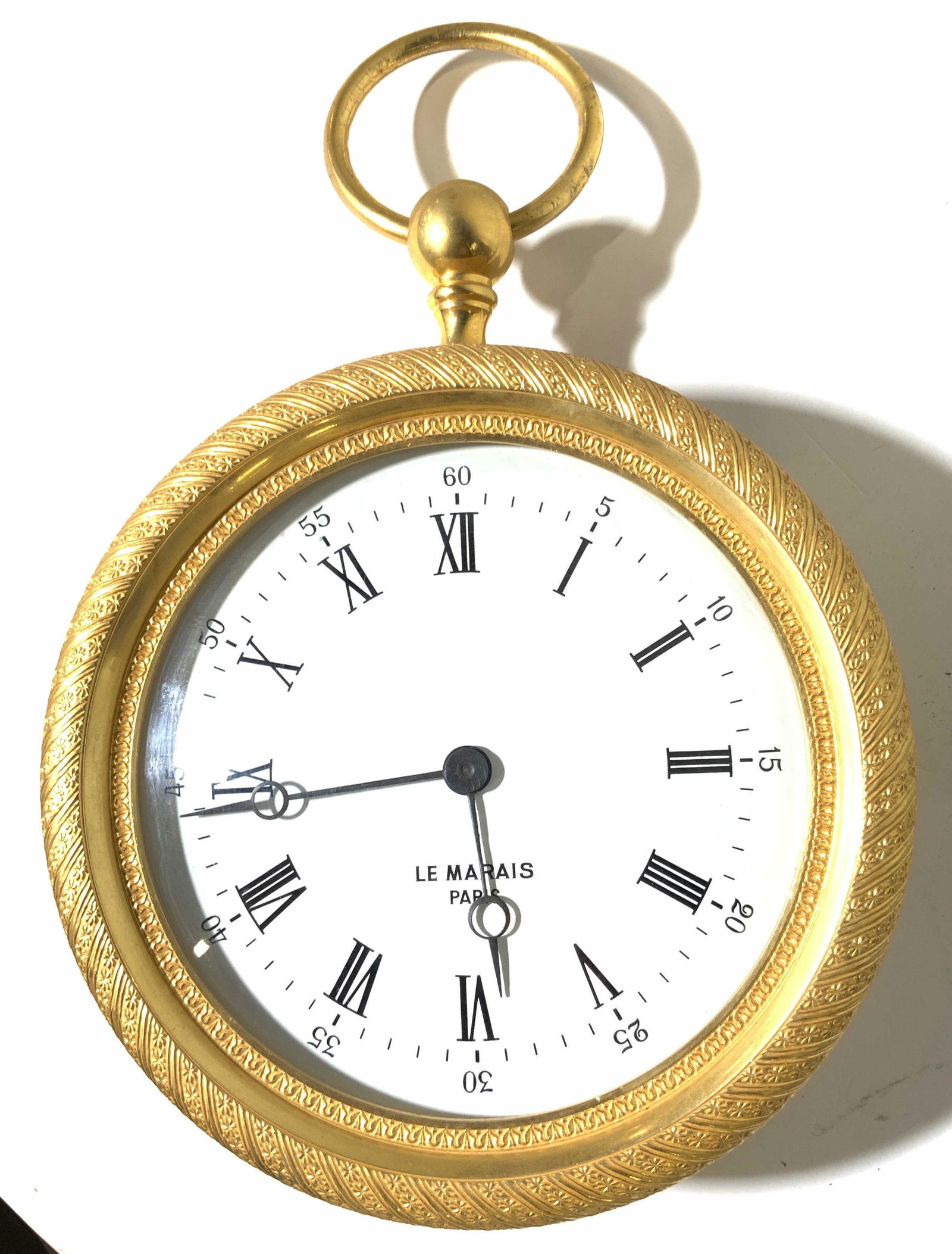 Gilt Metal Le Marais Paris Wall Clock (1 of 12)