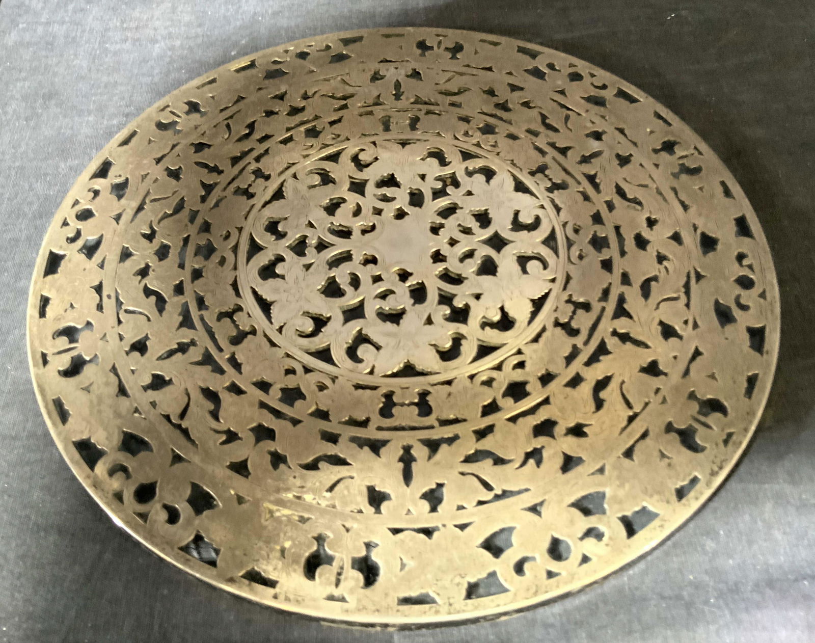 WEBSTER Sterling Silver on Glass Platter, Tray (1 of 11)