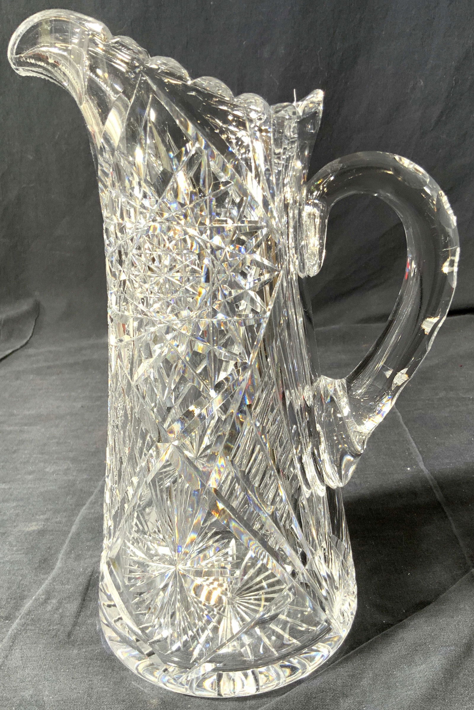 Heavy Cut Crystal Tall Pitcher (1 of 10)