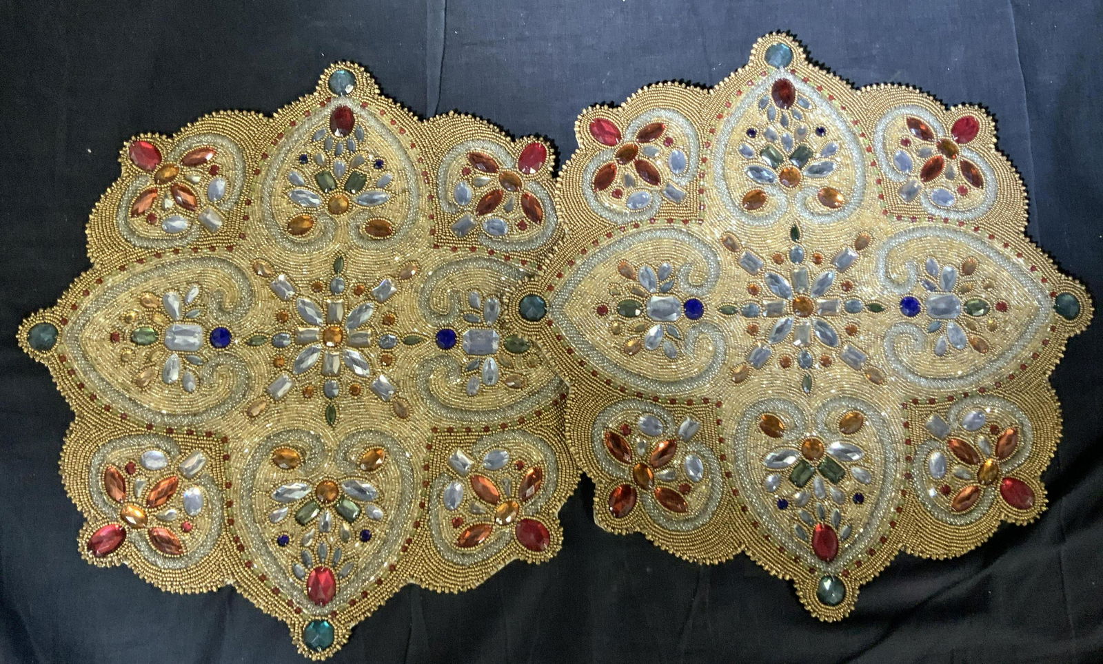 Pair Beaded Encrusted Kim Seybert Placemats (1 of 15)