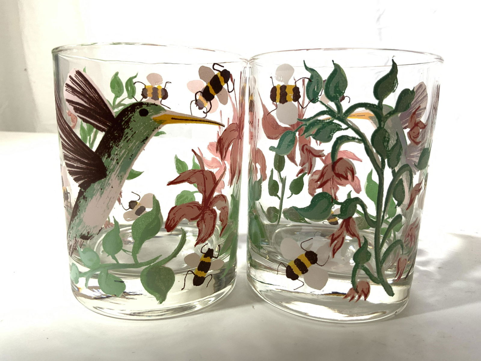 Set Handpainted Tropical Bird Barware (1 of 10)