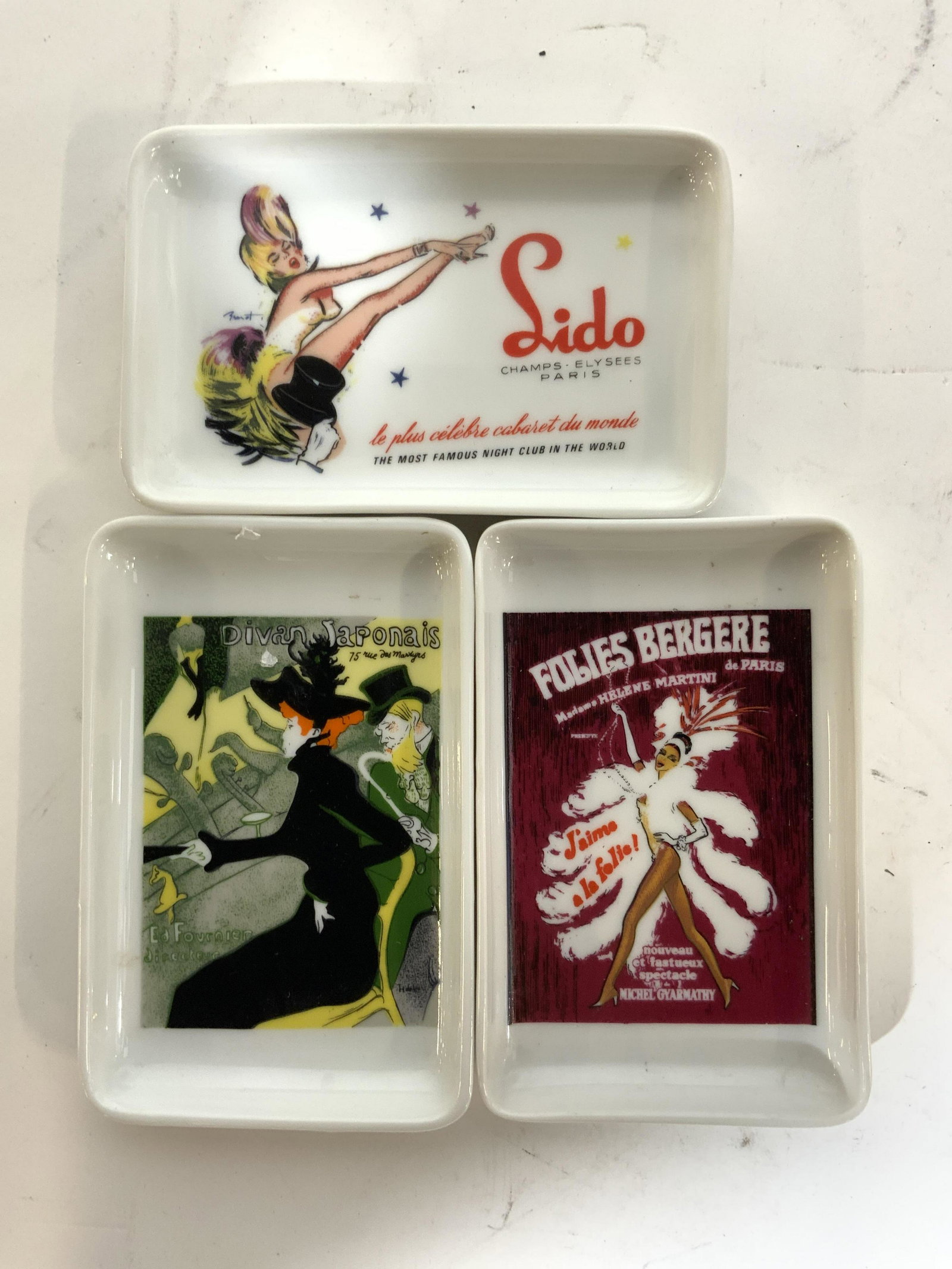 Set 3 Limoges France Porcelain Trinket Dishes (1 of 6)