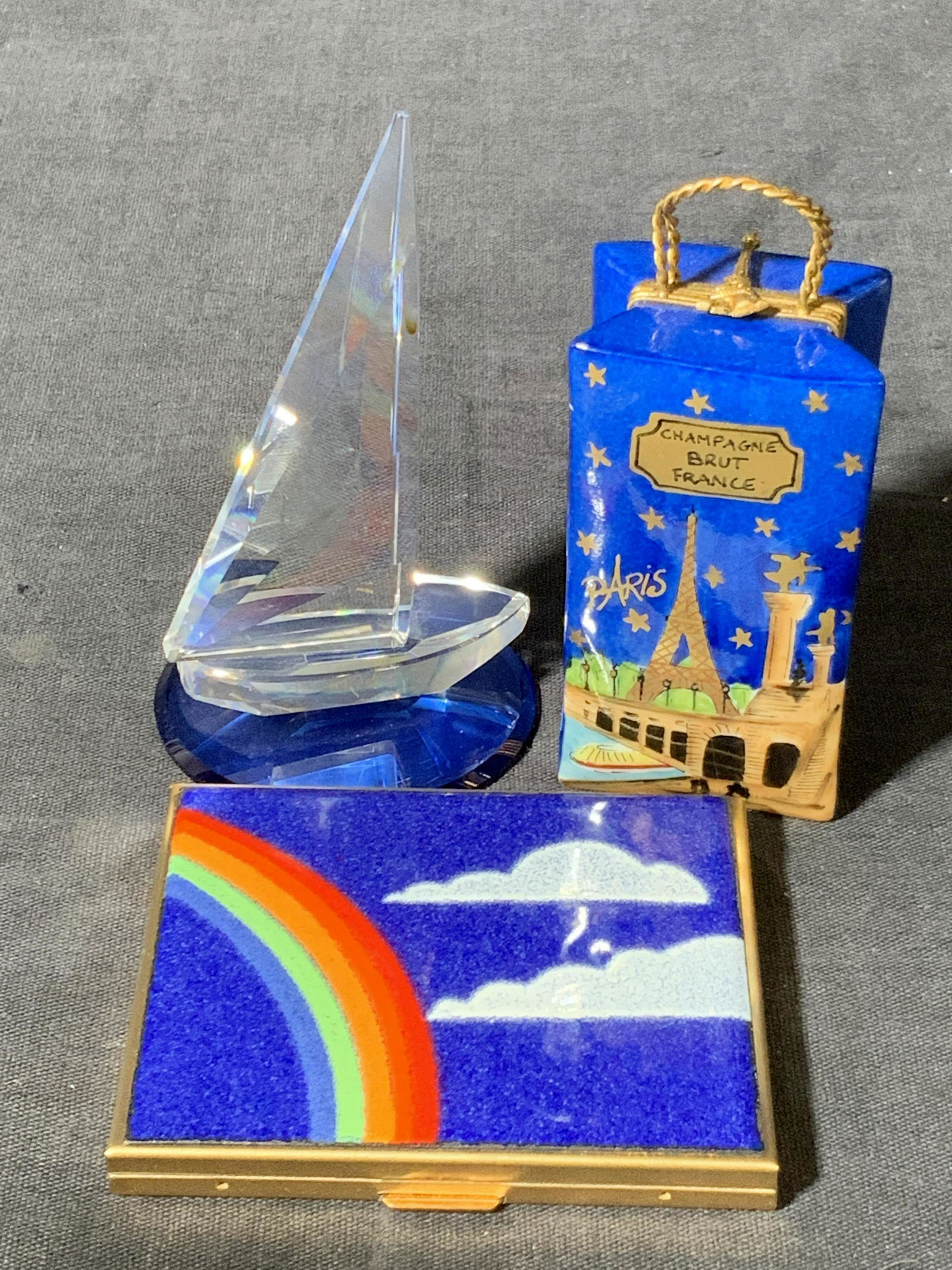 Group Lot 3 Blue Decorative Items (1 of 10)