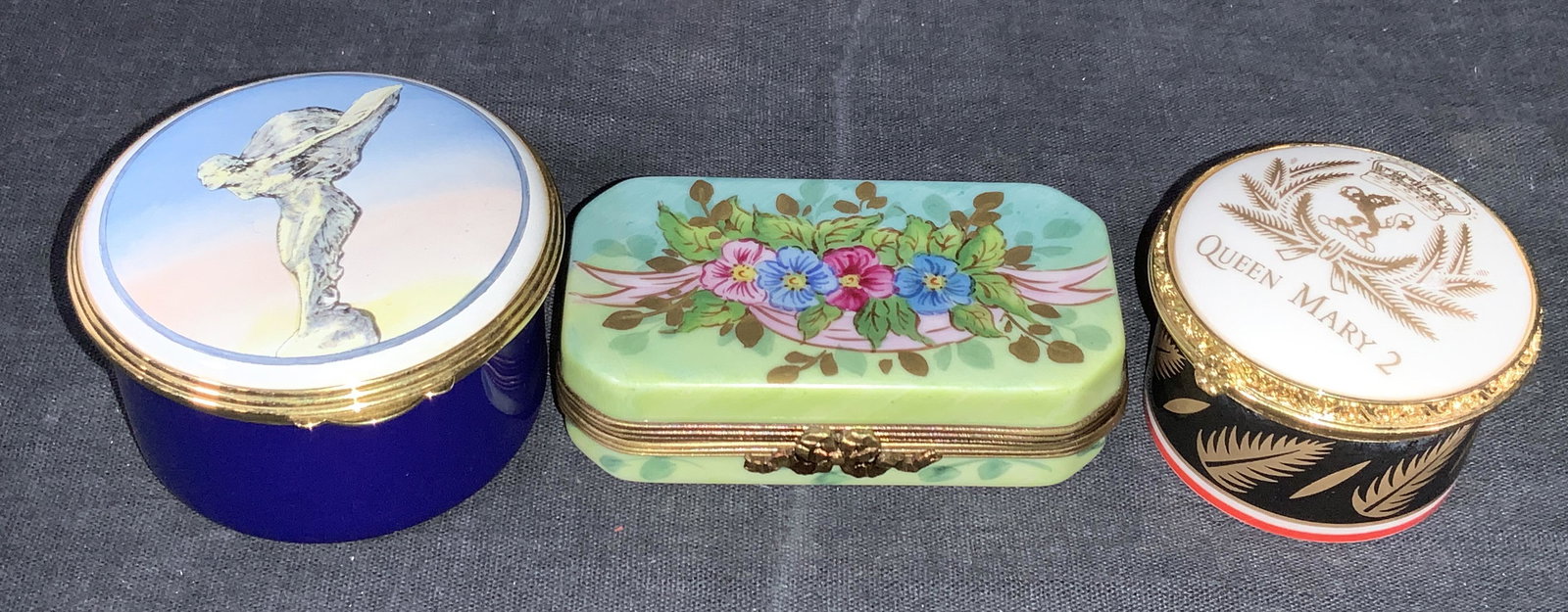 Group Lot 3 Custom Porcelain Trinket Boxes (1 of 11)