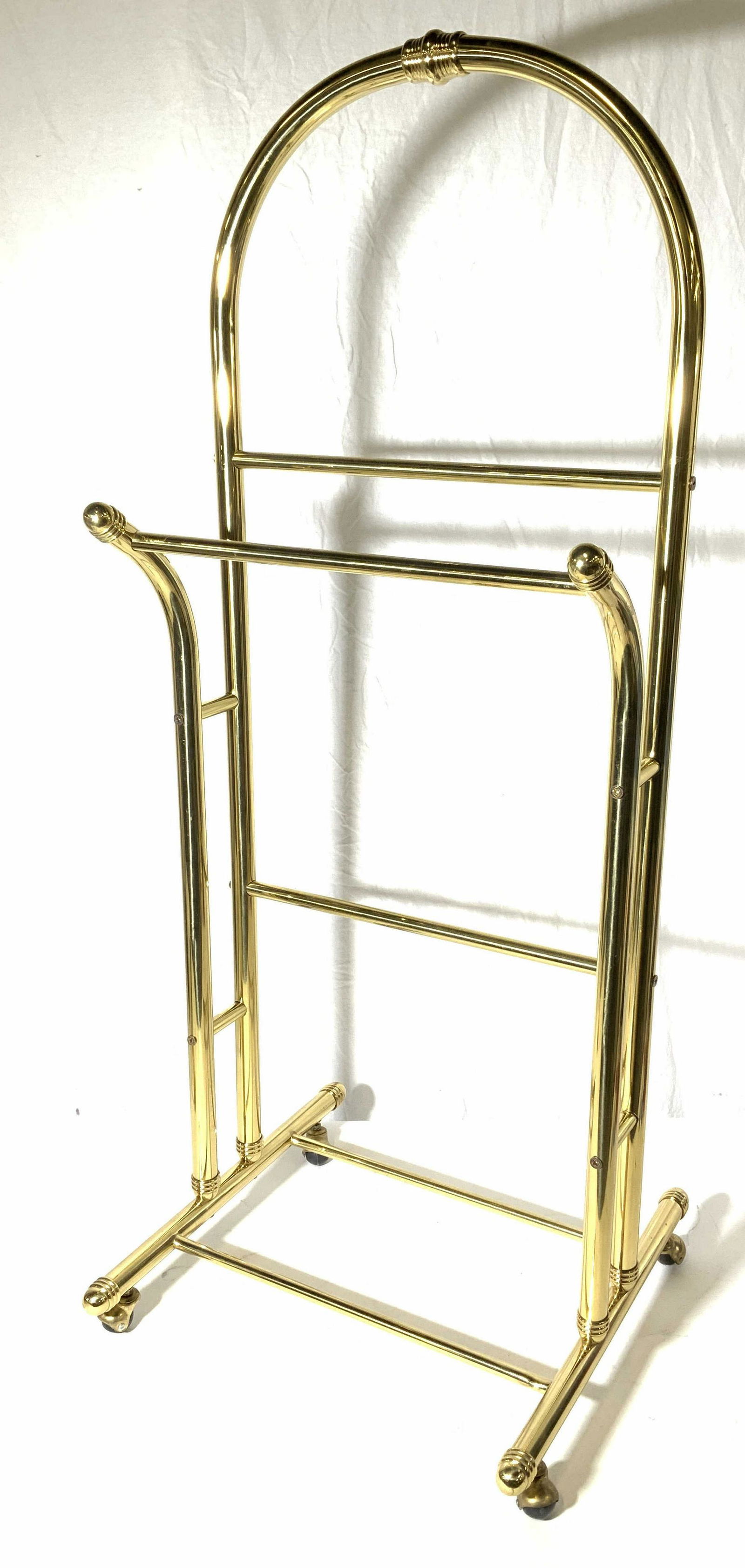 Brass Standing Towel Rack (1 of 6)