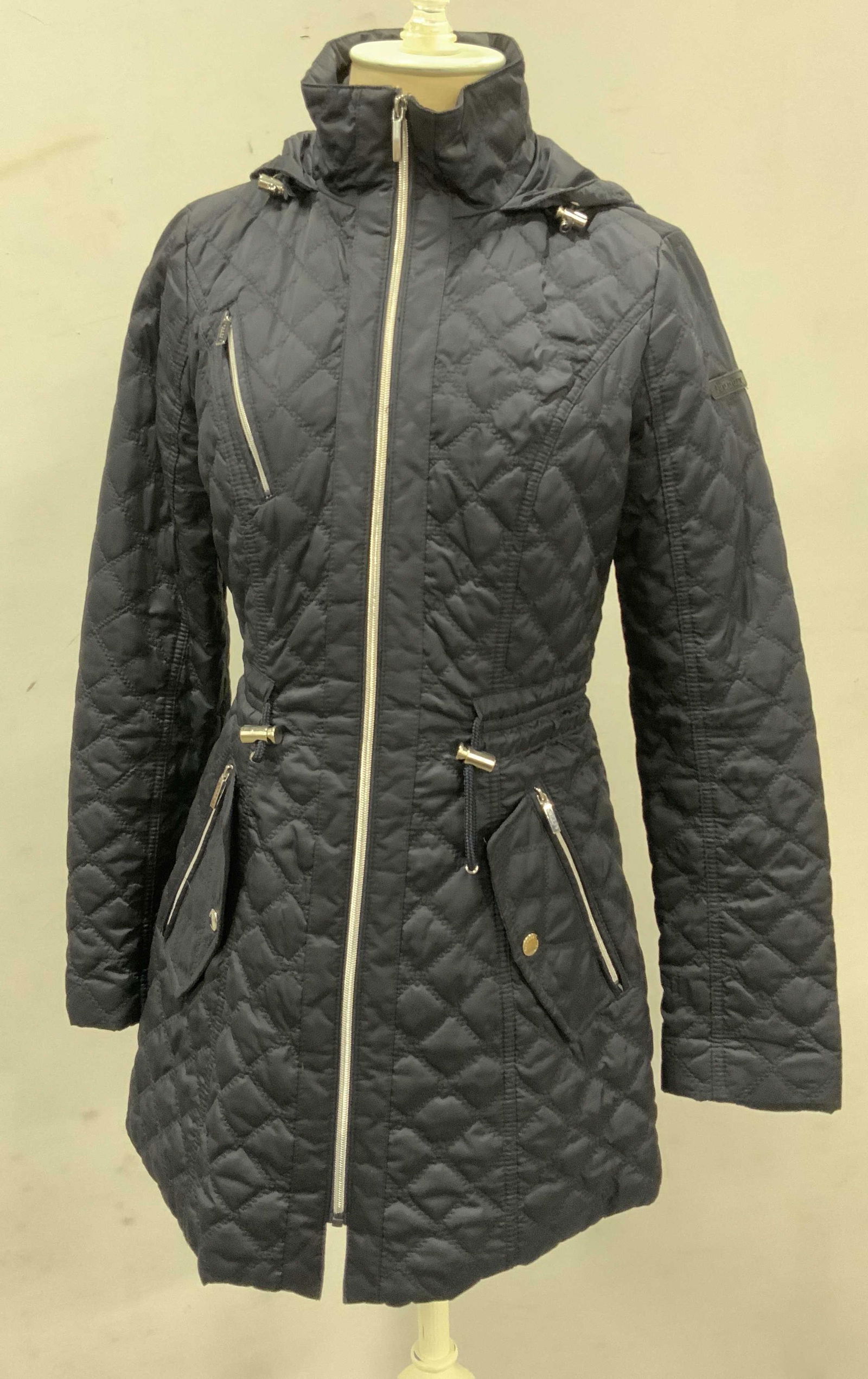 LAUNDRY by Shelli Segal Womans Navy Blue Coat XS (1 of 9)