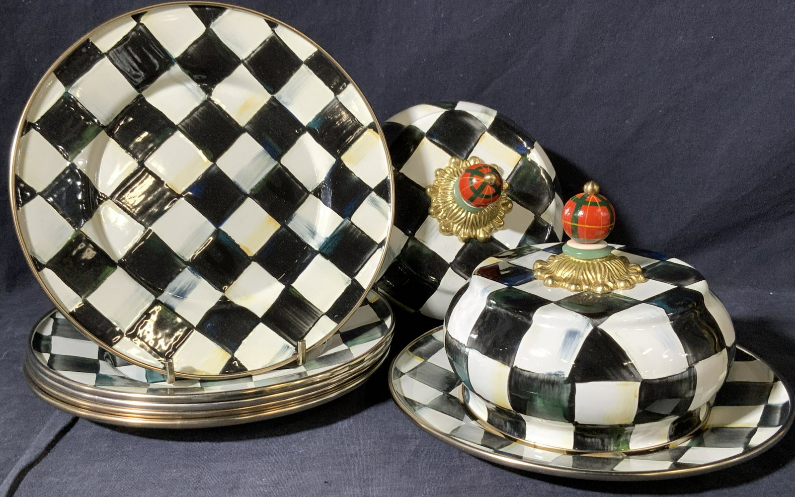 MacKensie CHILDS Enamel Plates & Cloches, 8 (1 of 6)