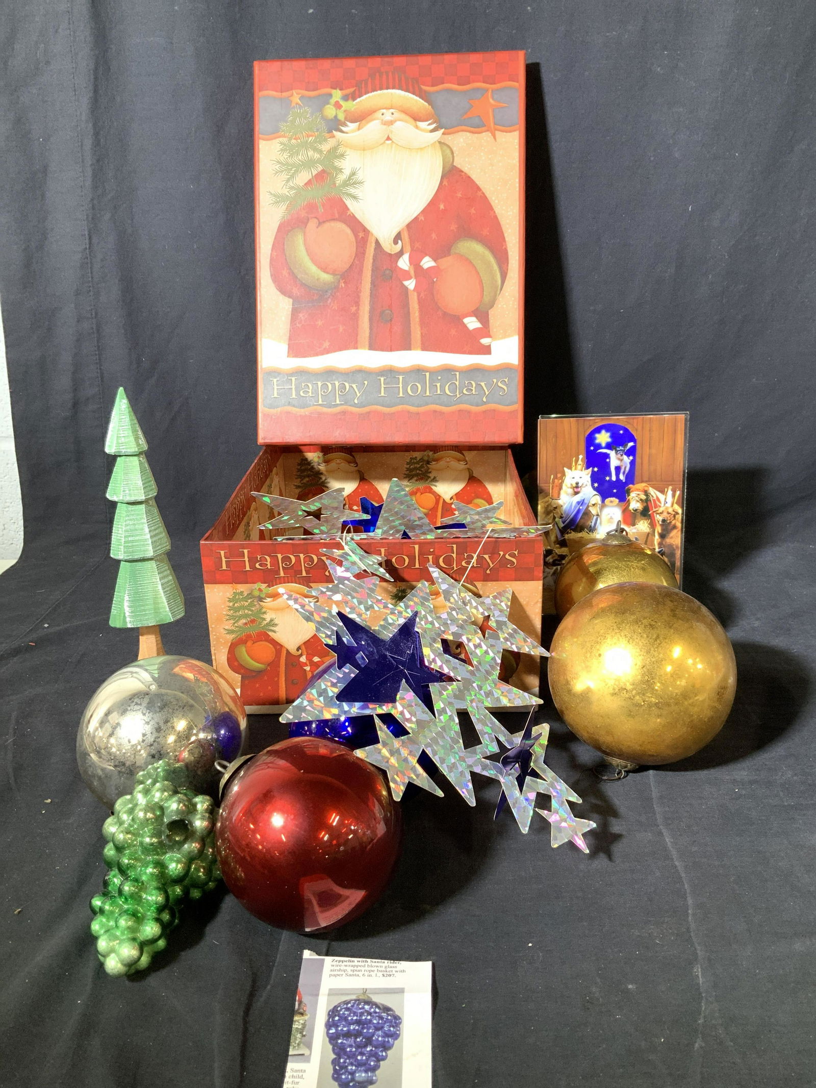 Collectible Vintage Christmas Decor, Santa Box (1 of 9)