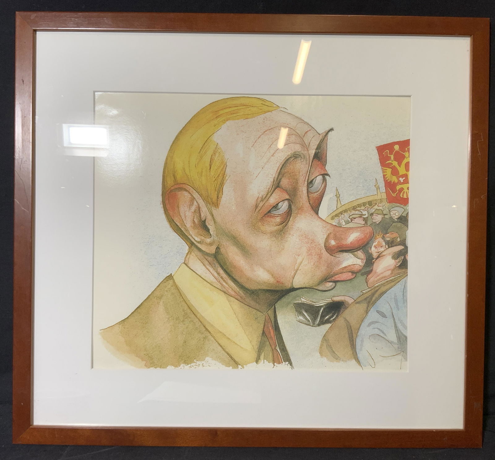 Framed Caricature Lithograph (1 of 10)