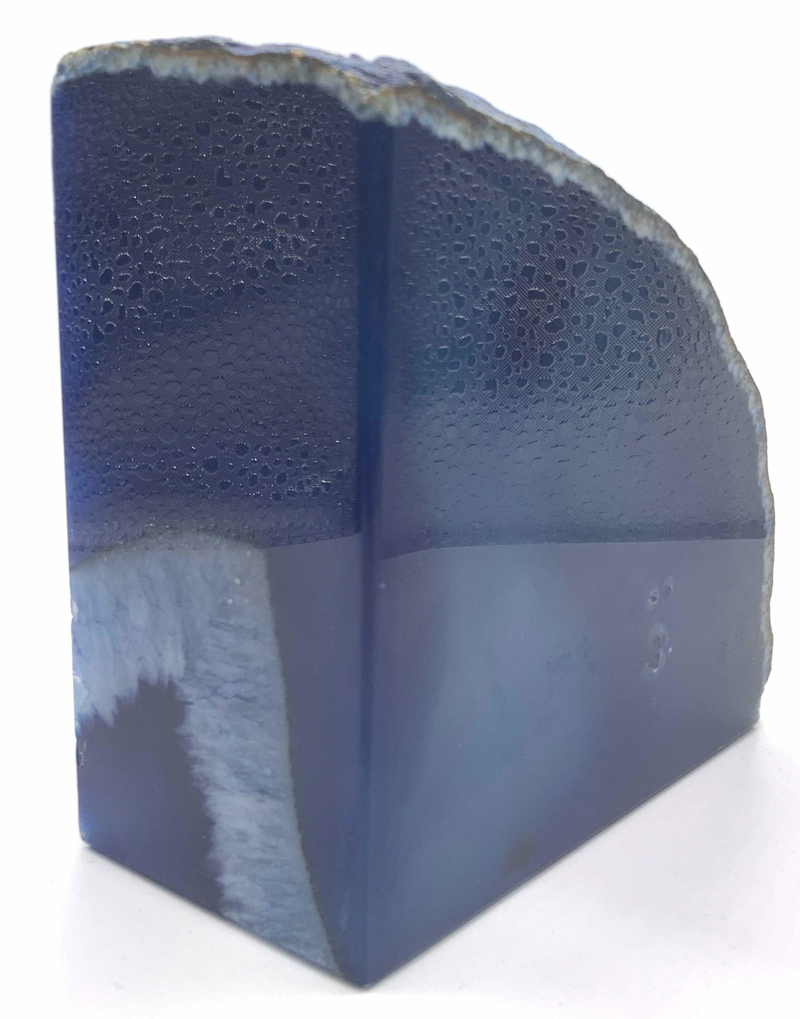 Collectible Blue Agate Geode Bookend (1 of 8)
