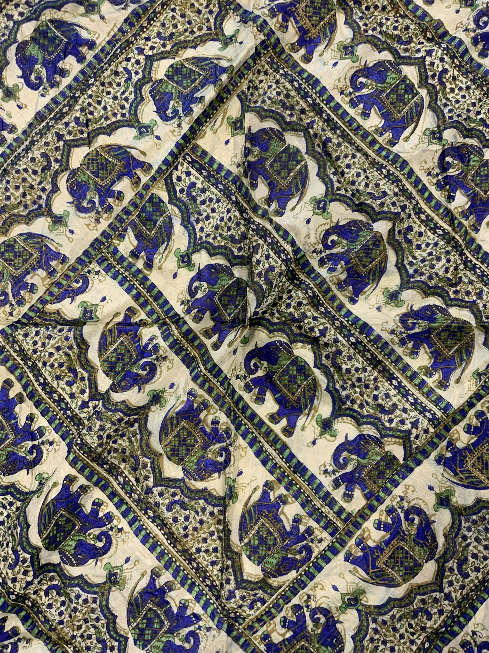 DURGA TEXTILES Indian Elephant Tapestry (1 of 5)