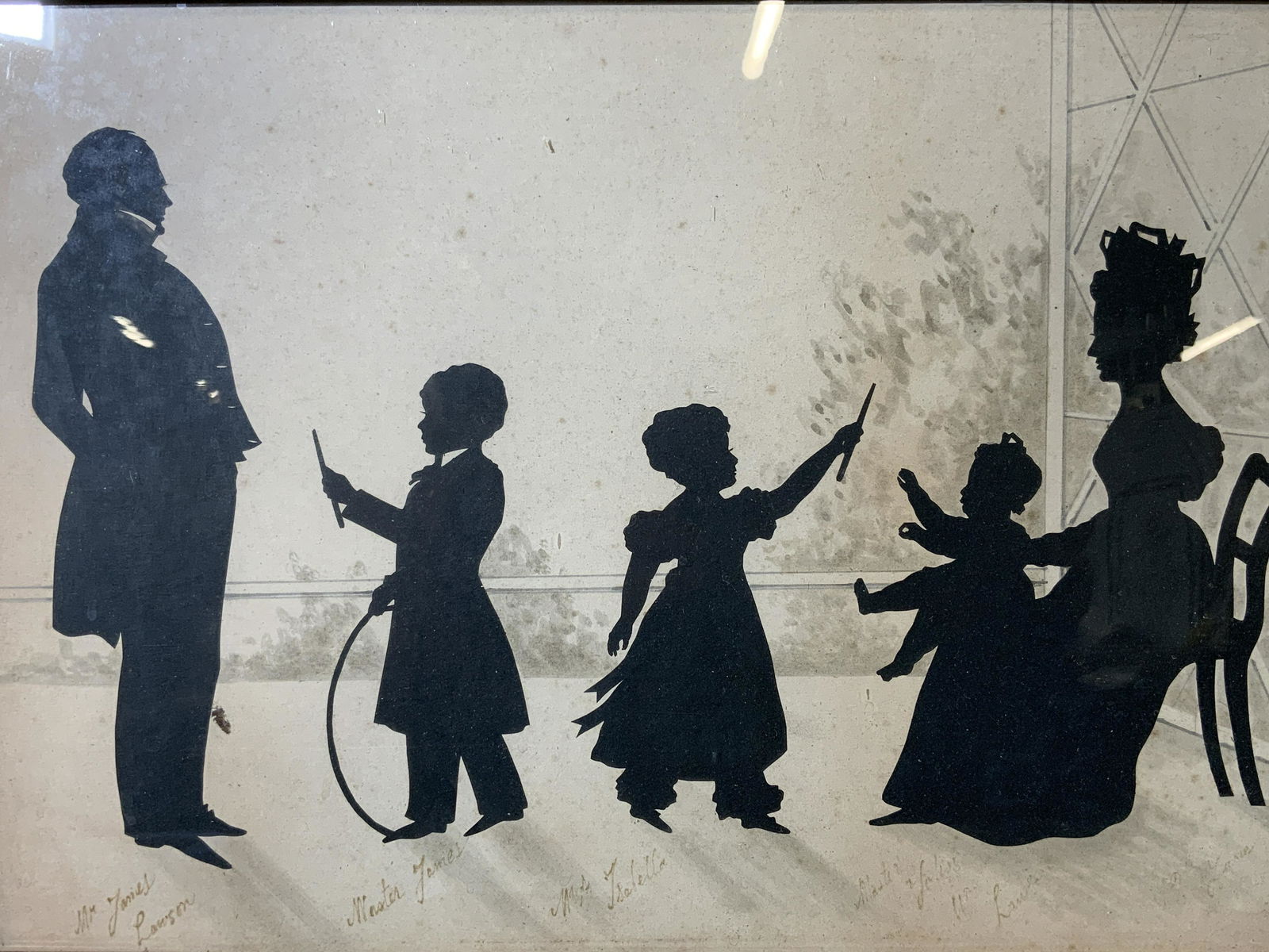 Silhouette Portrait of 19th Century Family (1 of 11)