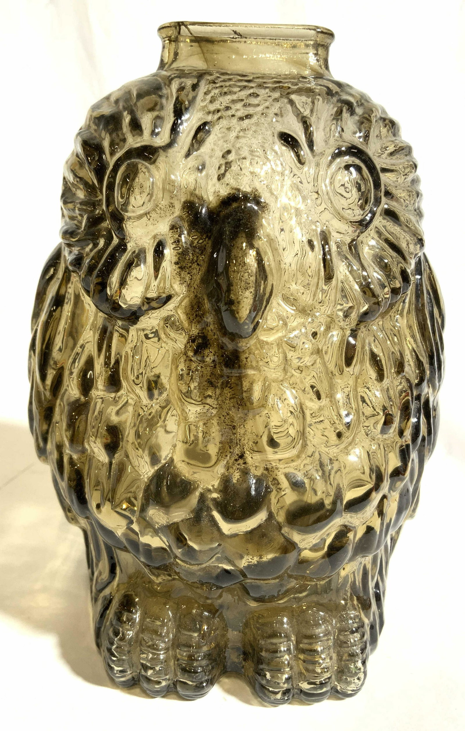 WISE OLD OWL Glass Coin Bank (1 of 8)