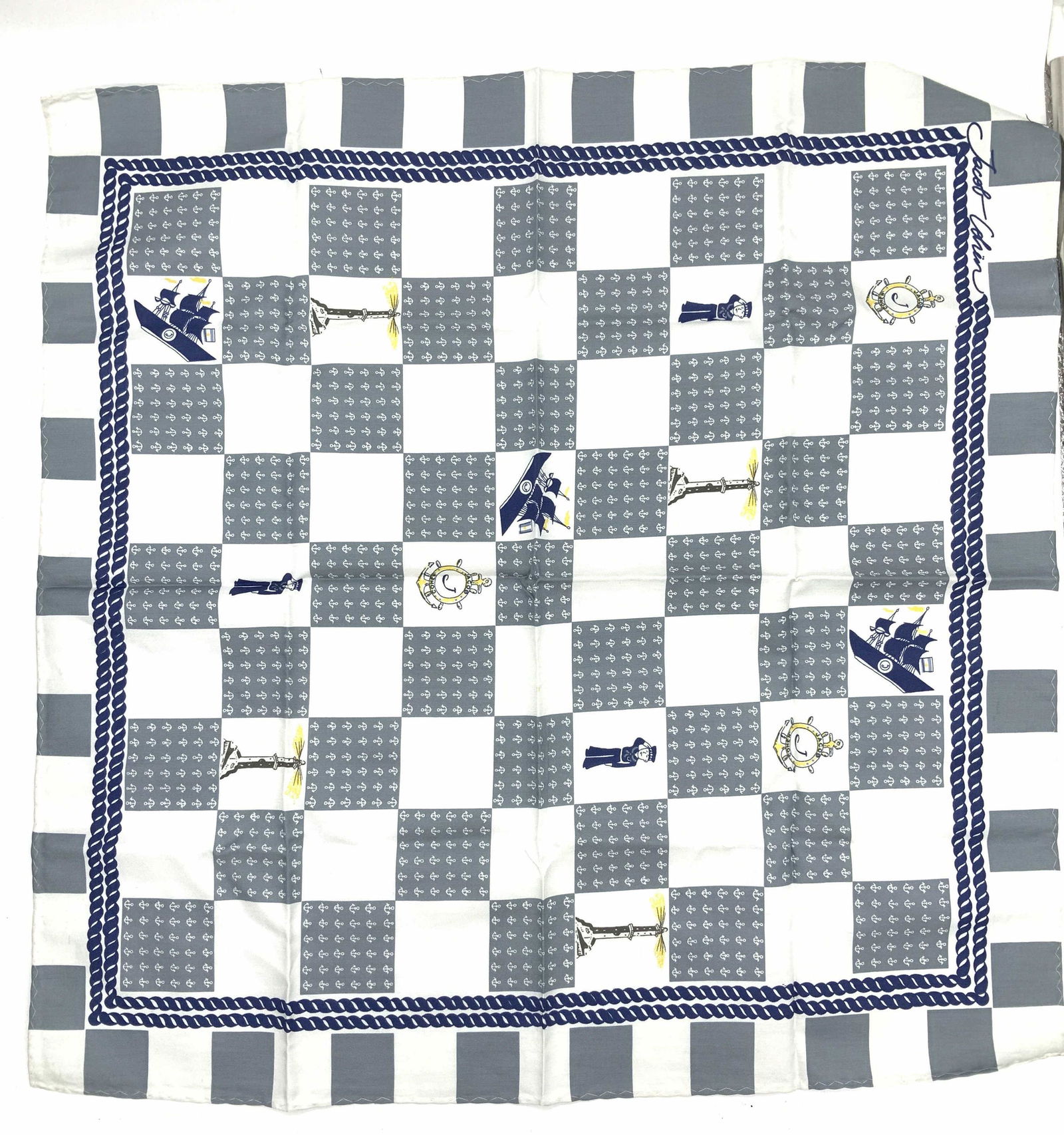 Jacob Cohen Nautical Cotton Pocket Hankie (1 of 7)