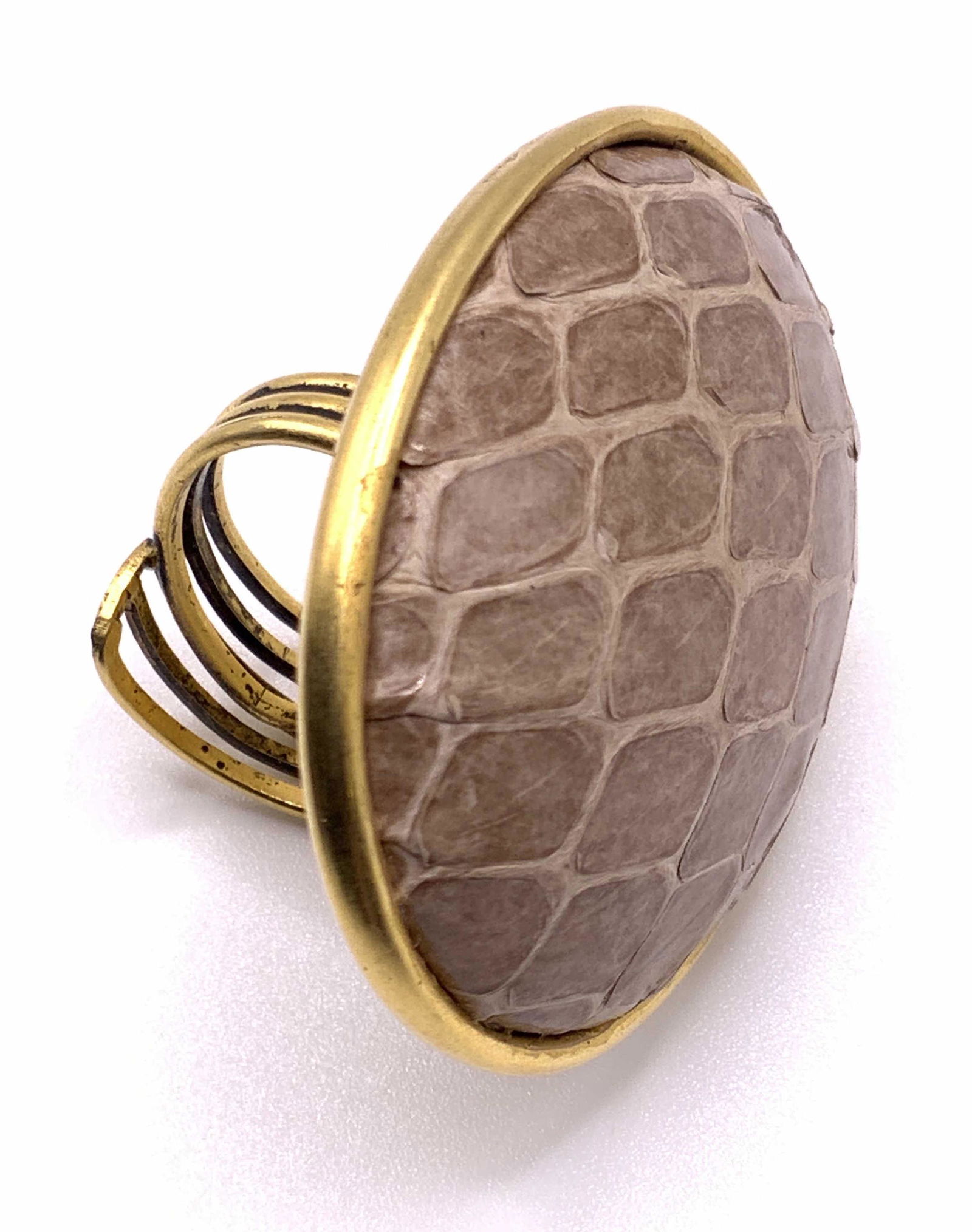 Vintage ALLISON DANIEL Snakeskin Statement Ring (1 of 9)