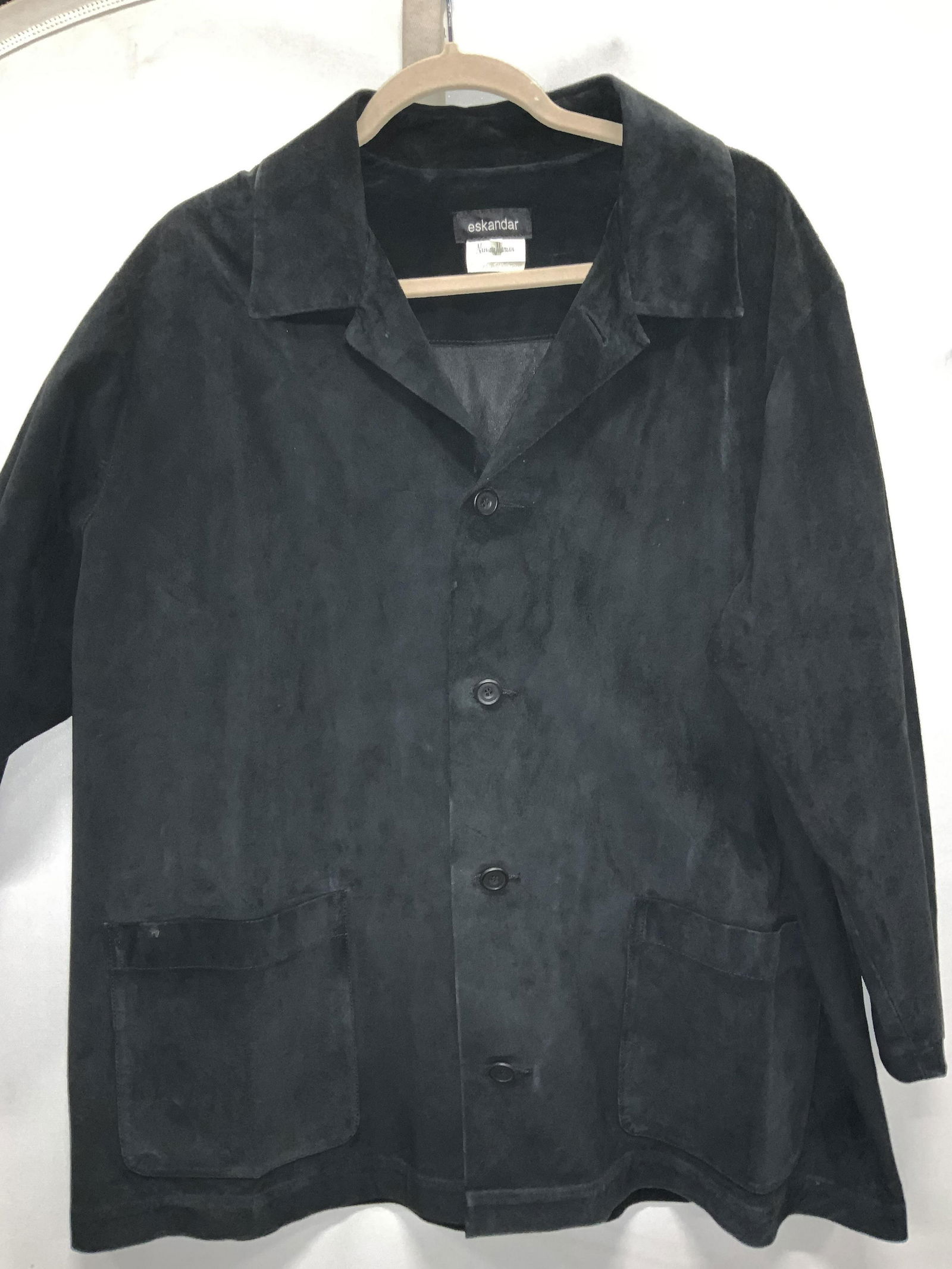 ESKANDAR Neiman Marcus Leather Button Down Jacket (1 of 7)