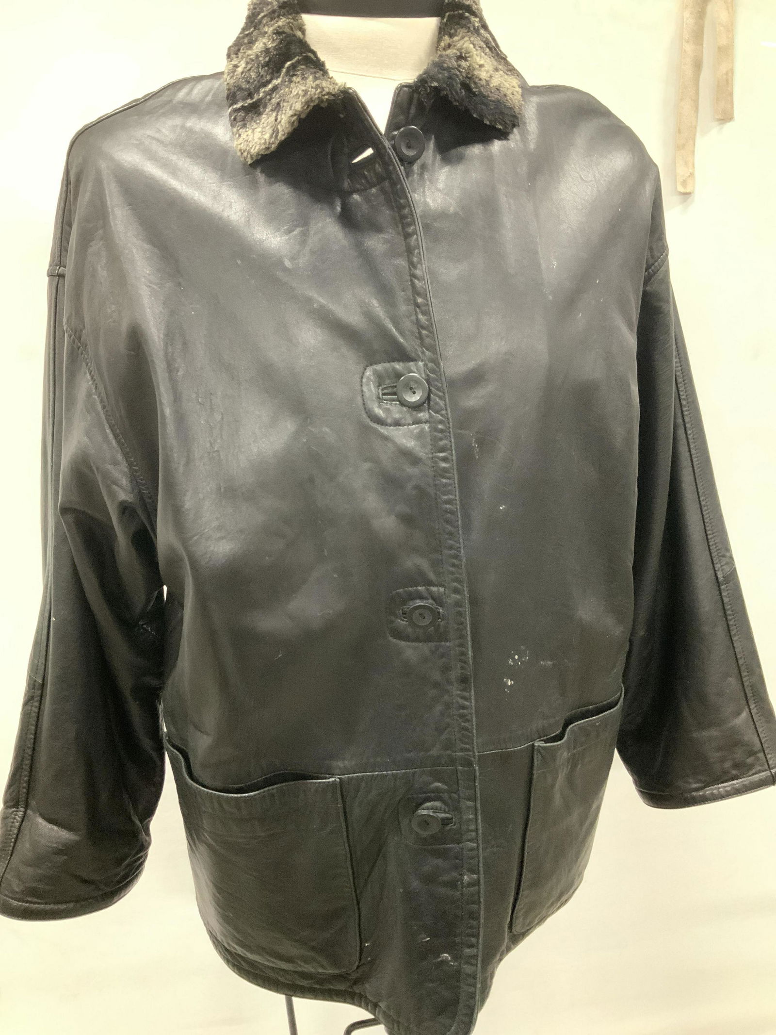 Revisable Leather & Plush VAKKO NY Jacket,, unisex (1 of 10)