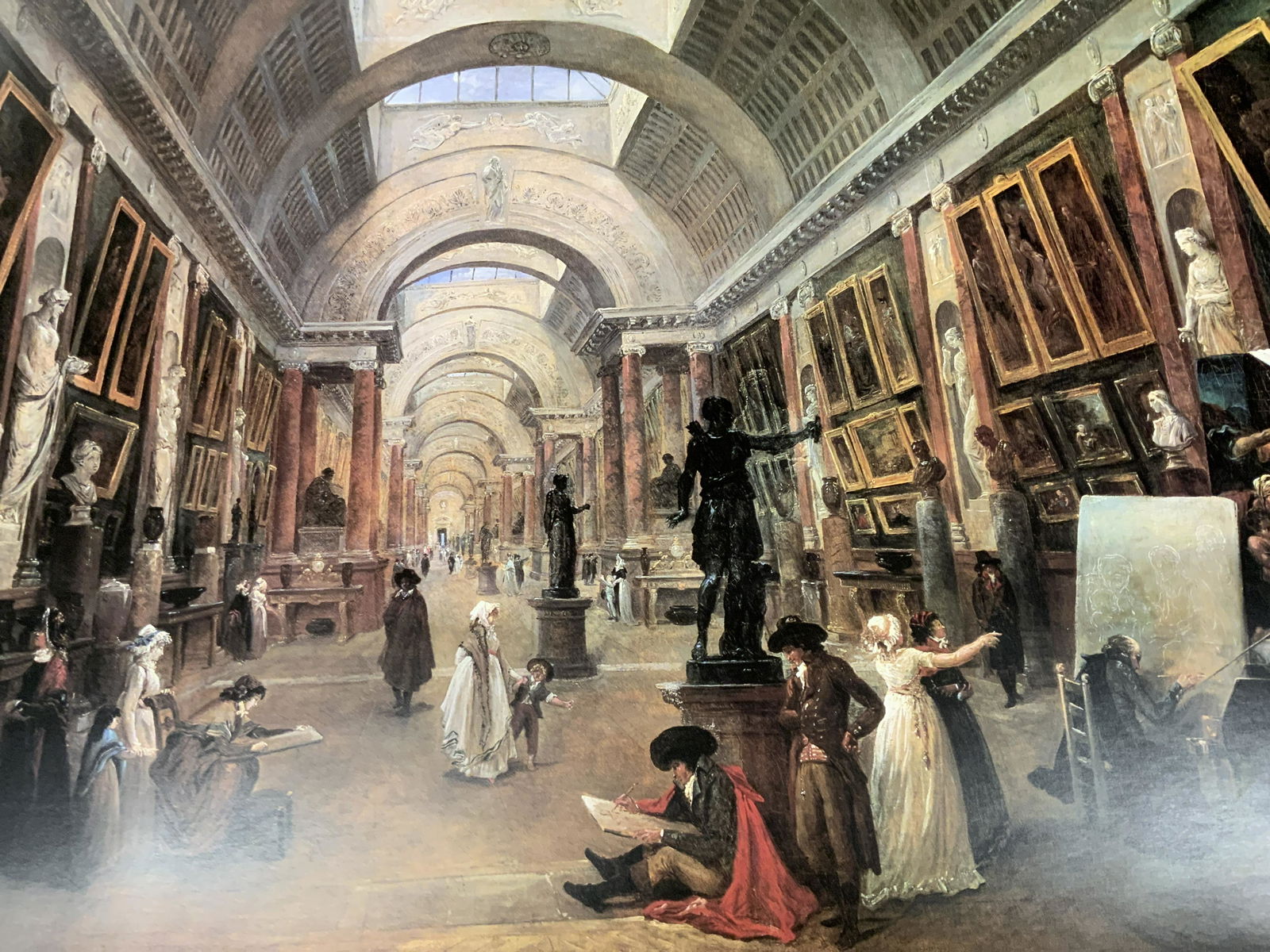 MUSEE DE LOUVRE HQ Art Print of HUBERT ROBERT (1 of 6)
