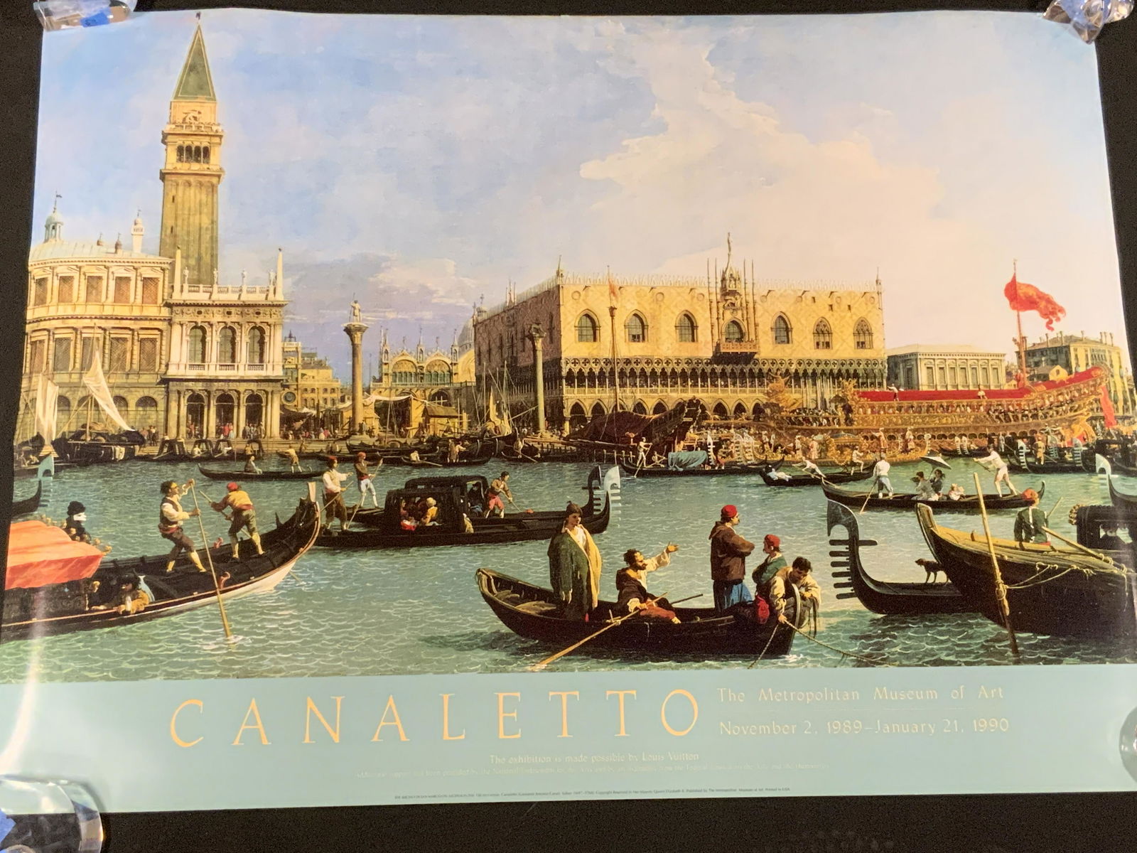 CANALETTO 1990 The Met Exhibition Poster (1 of 9)