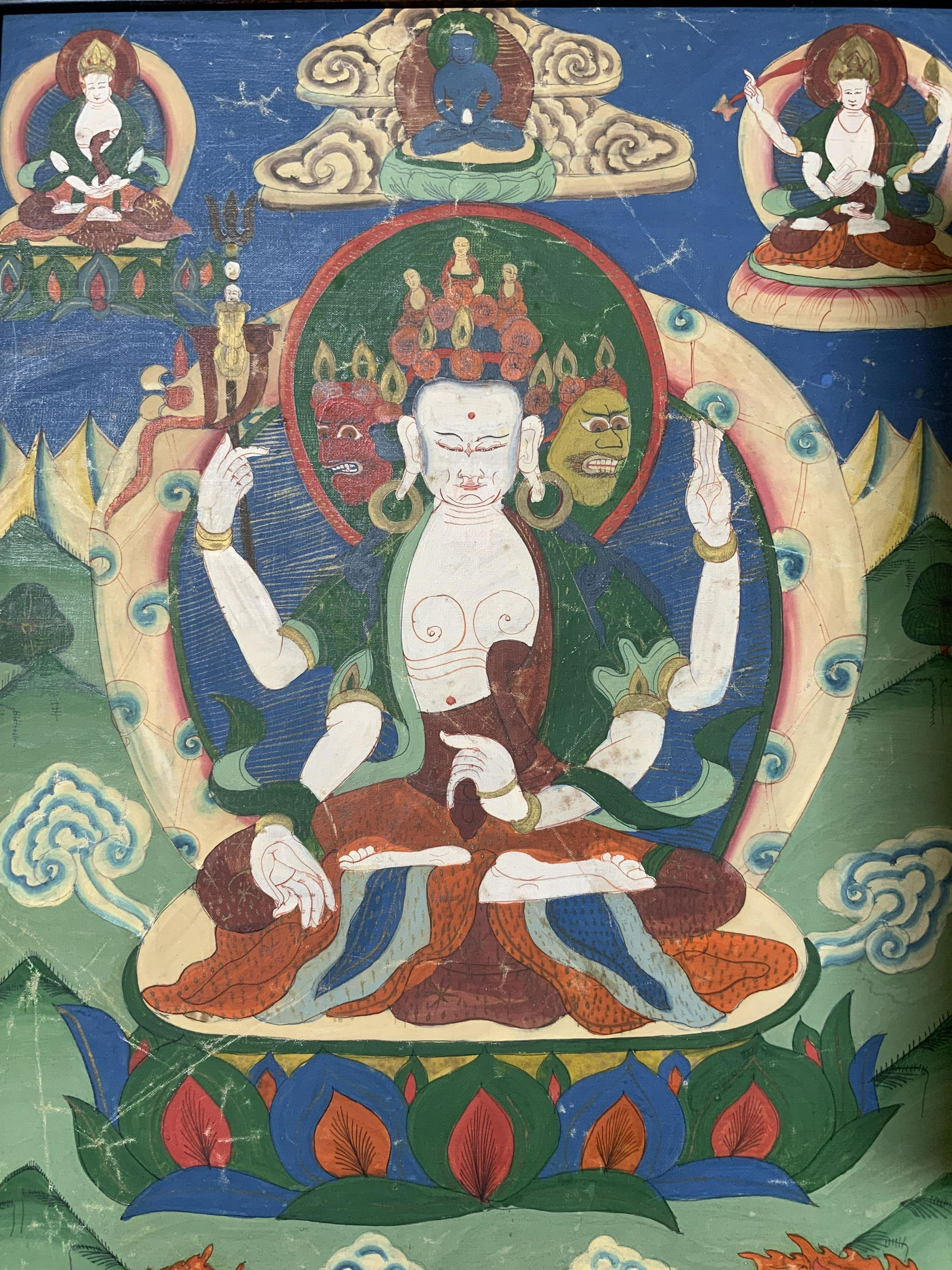 Thangka Acrylic on Canvas (1 of 10)